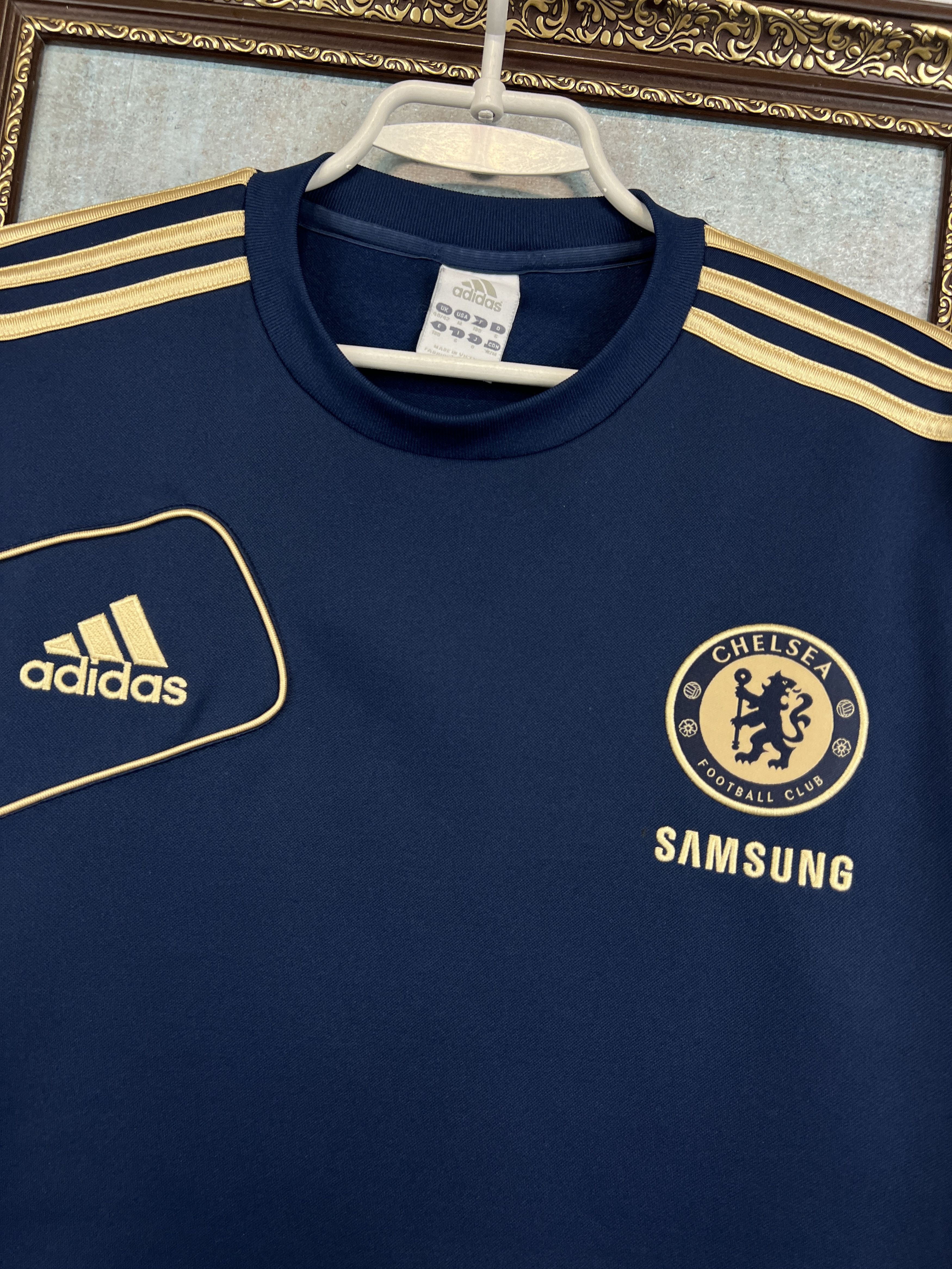 Adidas Vintage Chelsea Football Sweatshirt Soccer Jacket Rare Size US M / EU 48-50 / 2 - 3 Thumbnail