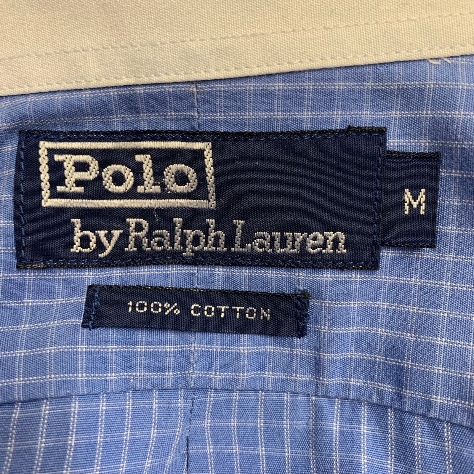 Polo Ralph Lauren POLO by RALPH LAUREN Blue White Grid Cotton One Pocket Size US M / EU 48-50 / 2 - 5 Thumbnail