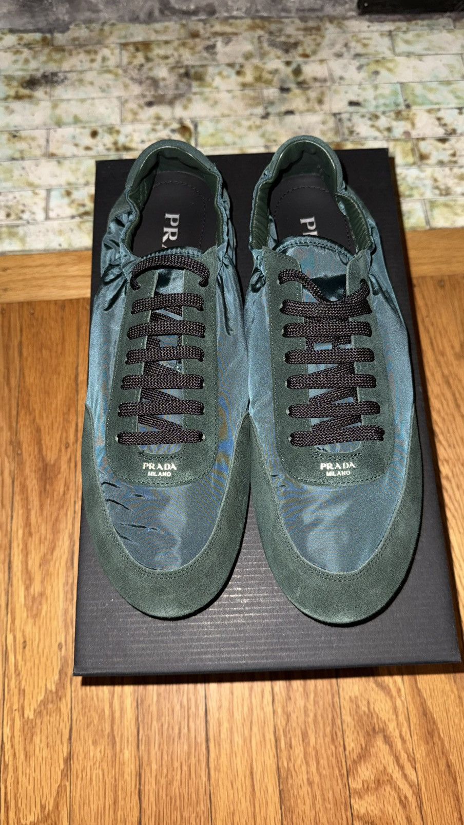 Prada Prada Green Collapse Sneaker Size US 10.5 / EU 43-44 - 6 Thumbnail