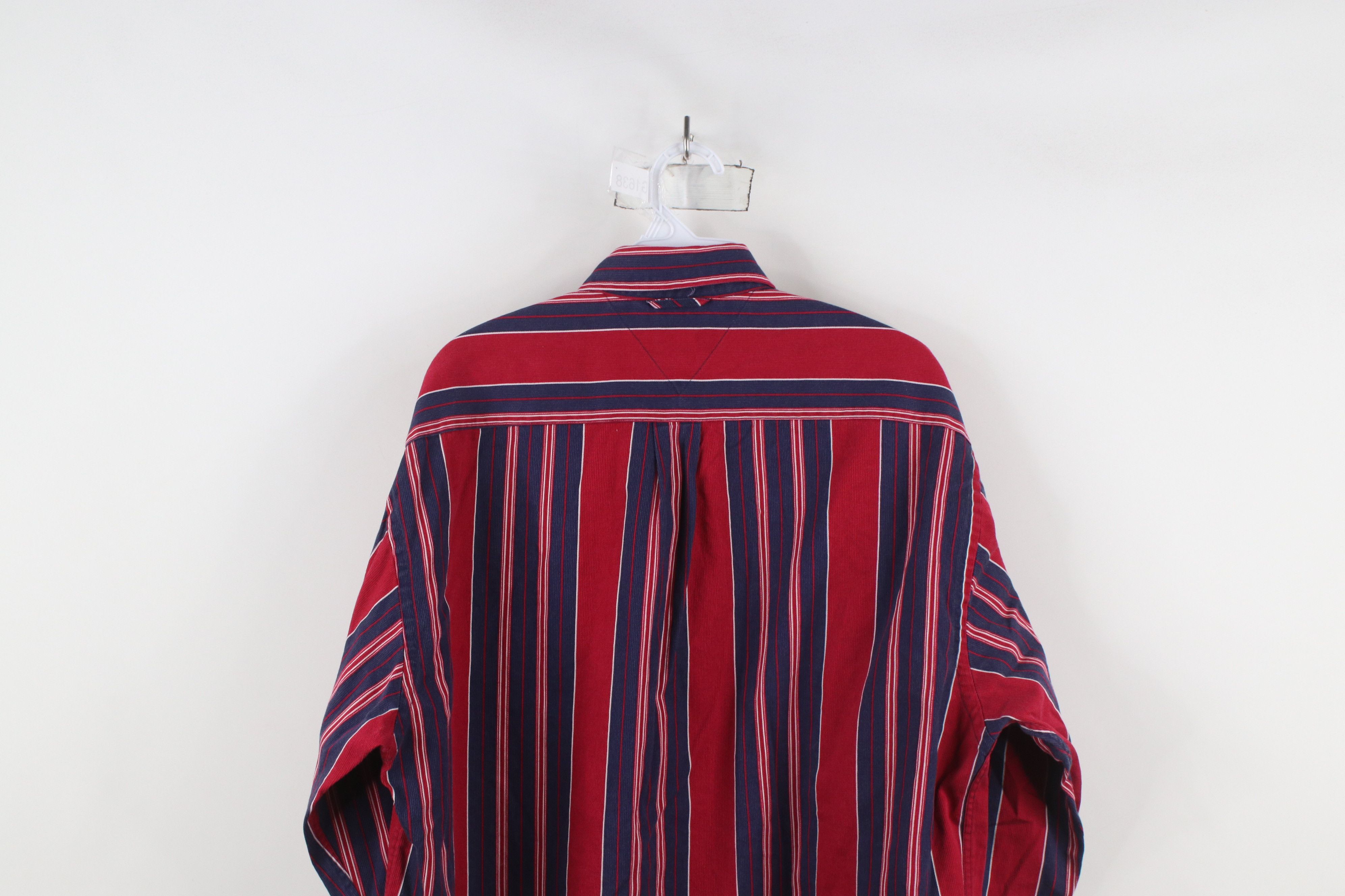 Tommy Hilfiger × Vintage Vintage 90s Tommy Hilfiger Collared Button Down Shirt Size US M / EU 48-50 / 2 - 11 Thumbnail