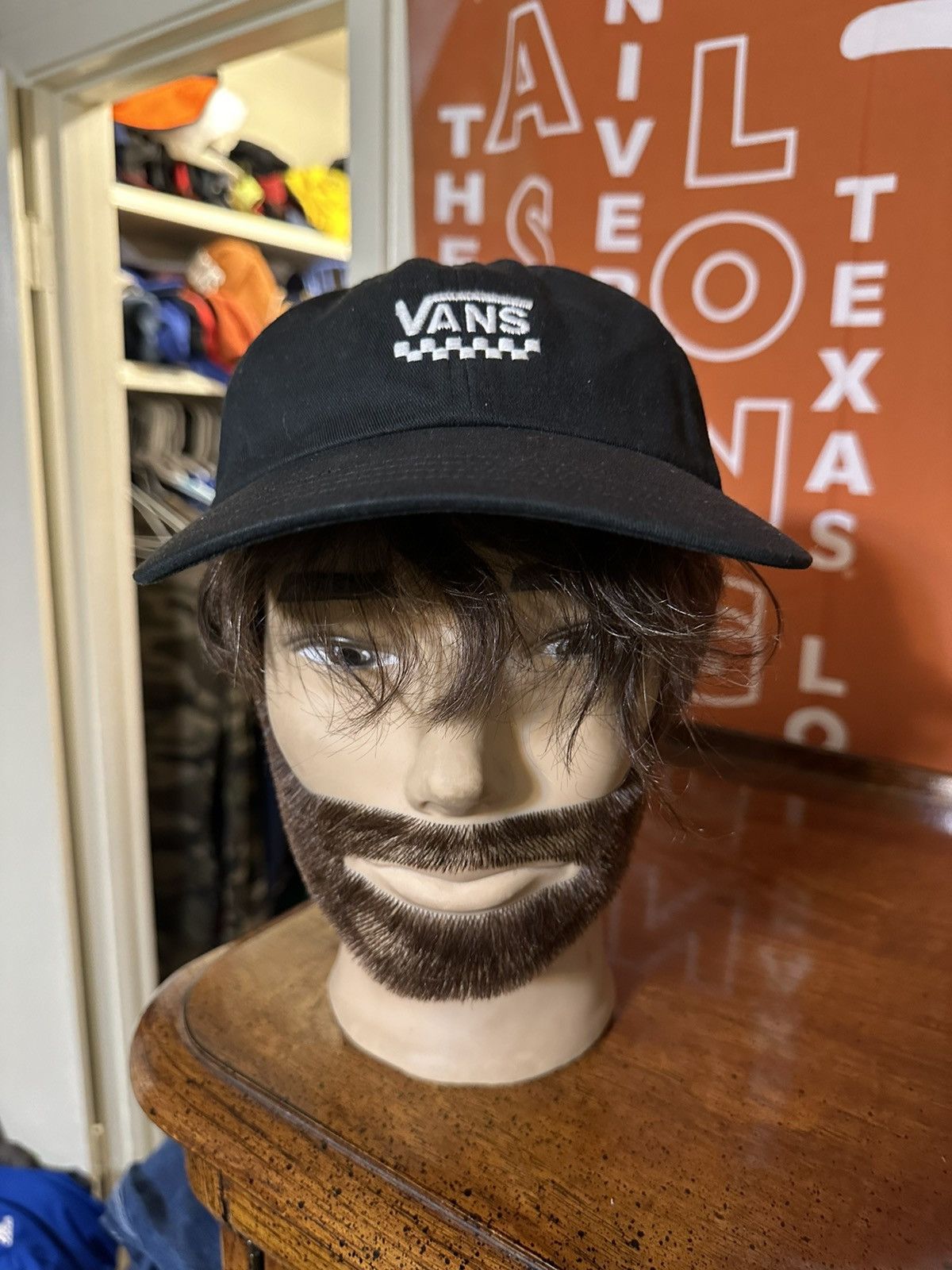 Vans × Vintage Vintage Vans skateboarding “triple blackk” hat 00s Size ONE SIZE - 1 Thumbnail