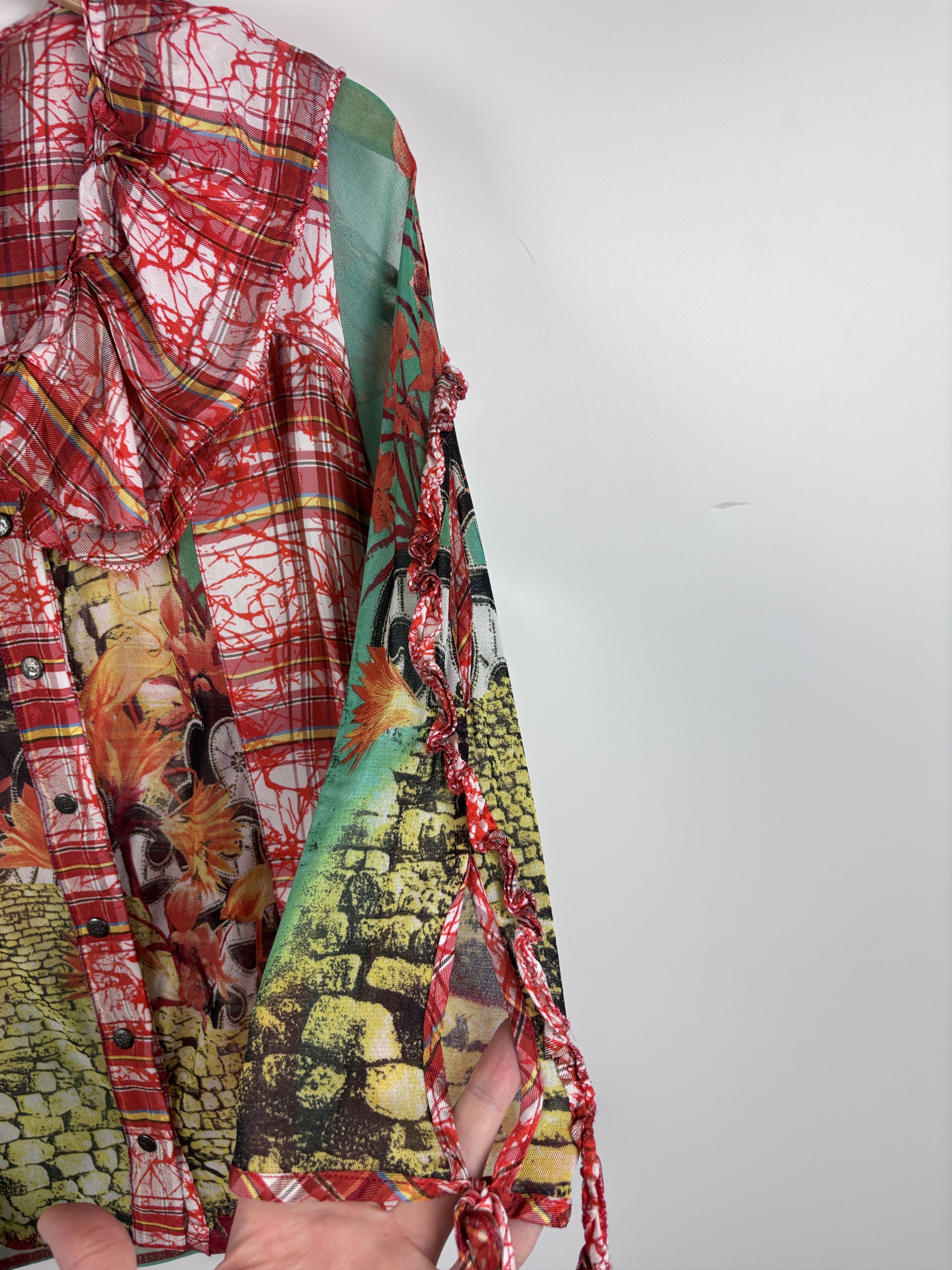 Other Womens Save The Queen Button Shirt Blouse Multicolor Size L Size L / US 10 / IT 46 - 4 Thumbnail