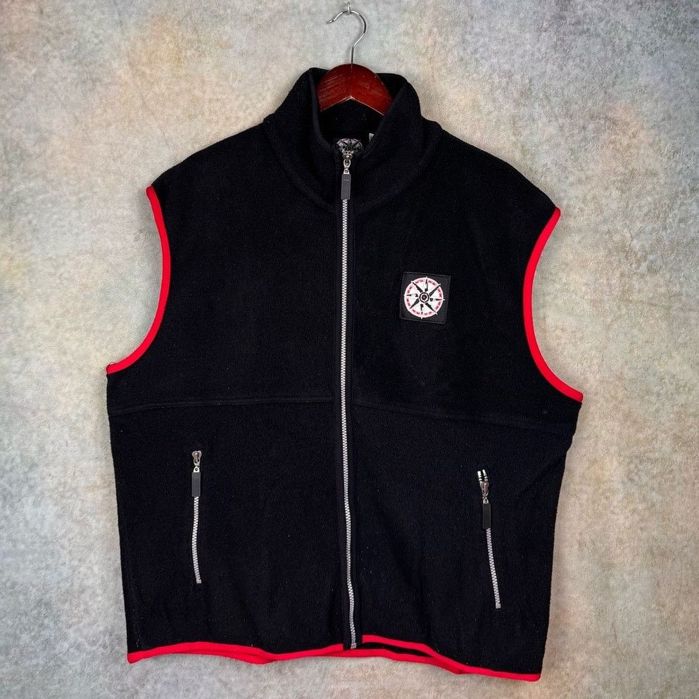 Marlboro × Vintage VTG Marlboro Unlimited Vest Sz XL Full Zip Fleece Black Size US L / EU 52-54 / 3 - 2 Thumbnail