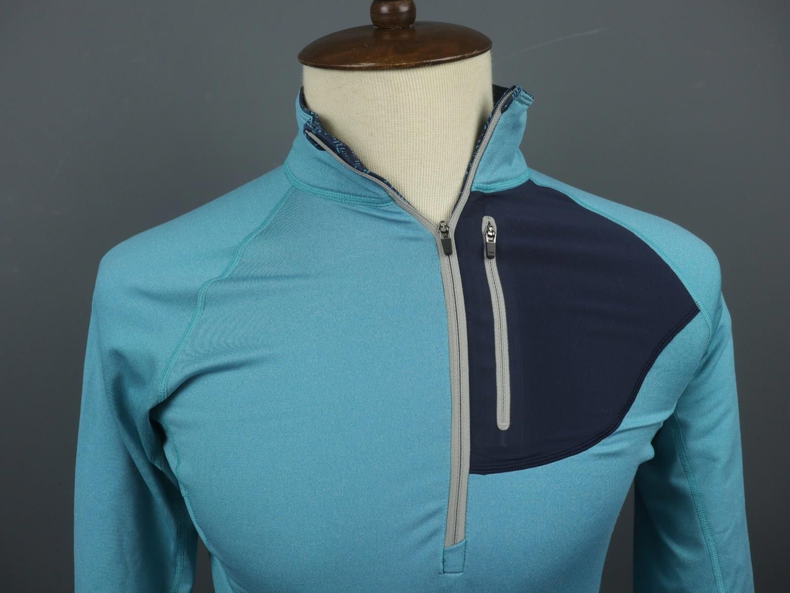 Patagonia Patagonia Blue Mock Neck Quarter Zip Sweatshirt Size S Size US S / EU 44-46 / 1 - 1 Thumbnail