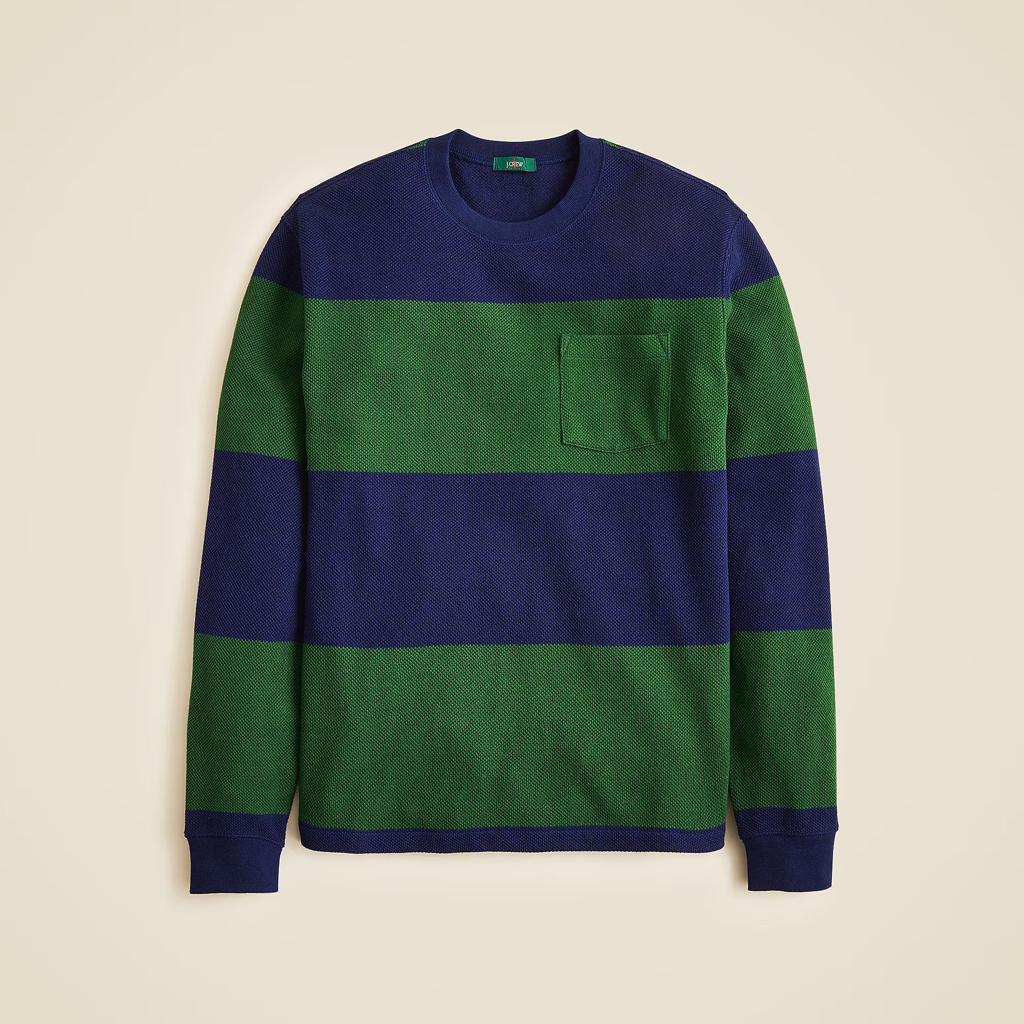 J.Crew J. Crew Macropiqué Cotton Stripe Woven Top Size US M / EU 48-50 / 2 - 1 Thumbnail