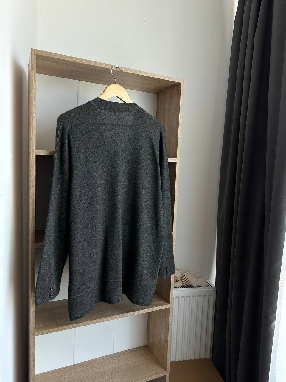 Brunello Cucinelli × Vintage Vintage Brunello Cucinelli Wool Cashmere Cardigan West Gray Size US L / EU 52-54 / 3 - 11 Thumbnail