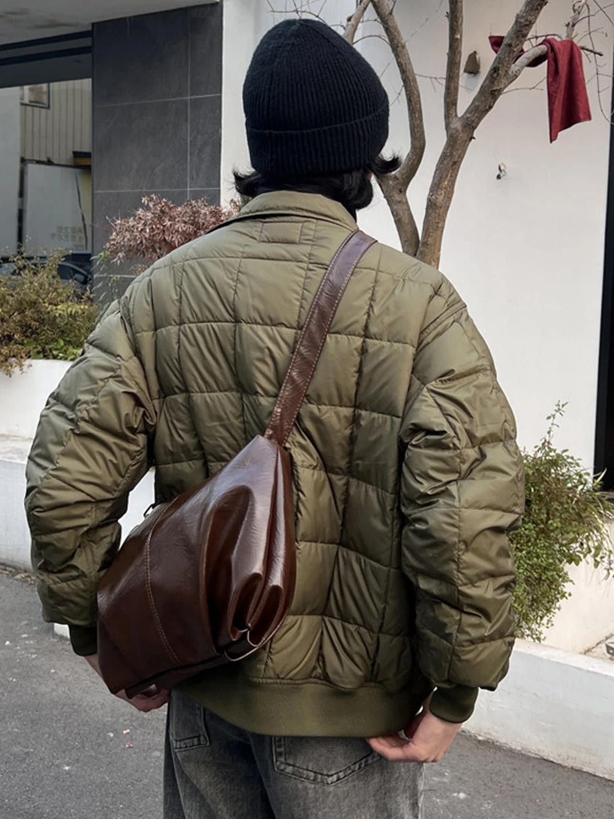 Leather Brown Leather Shoulder Bag, Soft Slouchy Tote Bag Size ONE SIZE - 4 Thumbnail