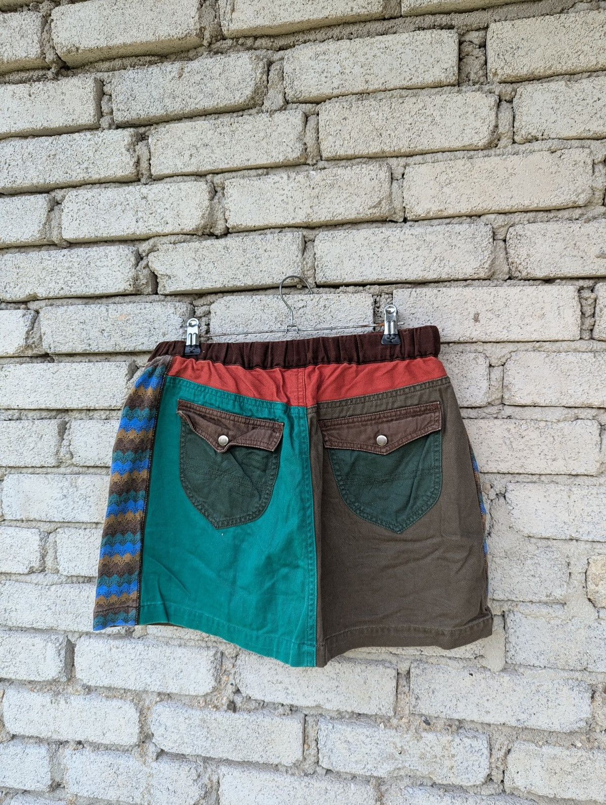 Aldies Aldies Mini Skirt Multicolor Size 28" / US 6 / IT 42 - 3 Thumbnail