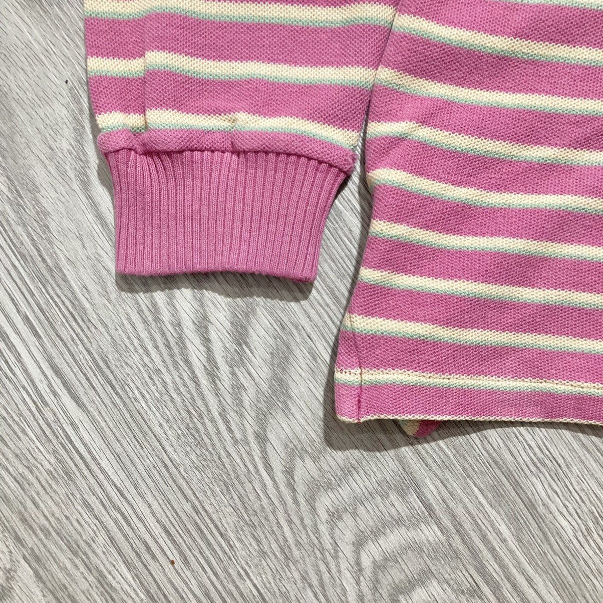 Polo Ralph Lauren Vintage Polo Ralph Lauren Striped Rugby Shirt Pink Size US M / EU 48-50 / 2 - 10 Thumbnail