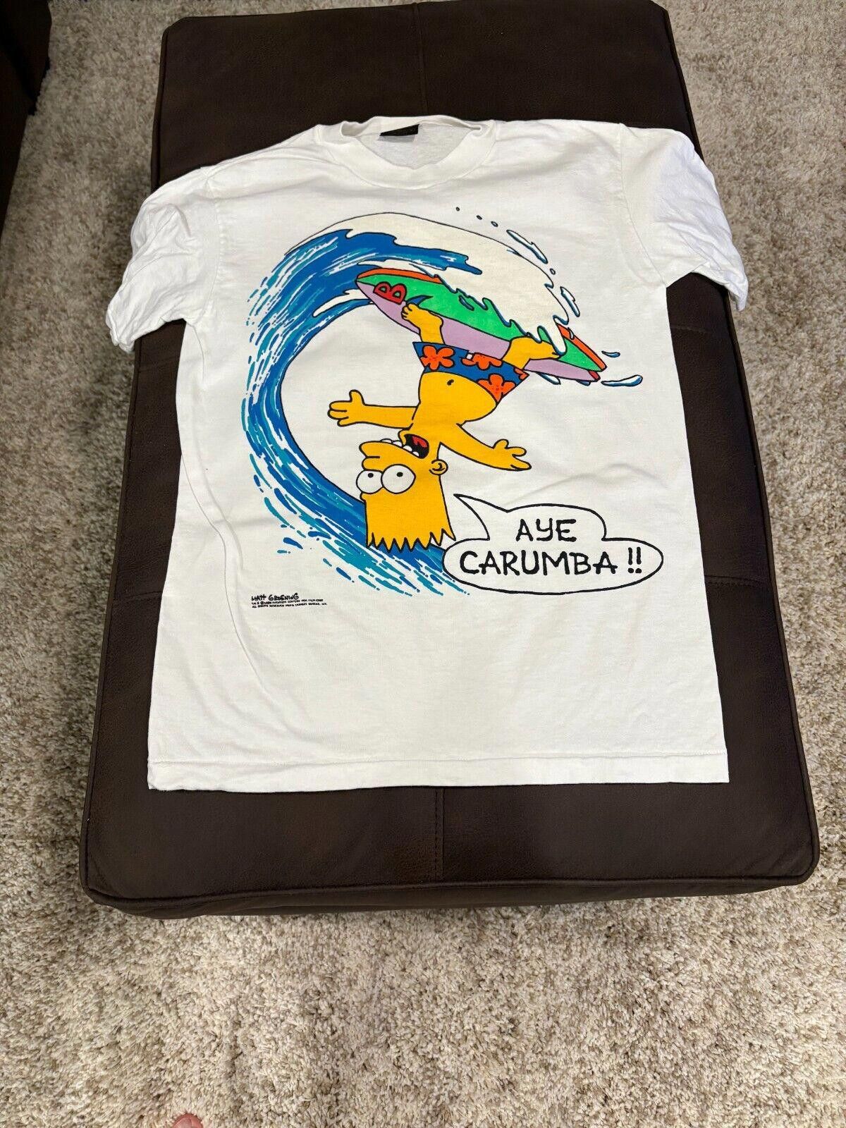 Designer VINTAGE THE SIMPONS T SHIRT MENS MEDIUM AYE CURUMBA Size ONE SIZE - 1 Preview