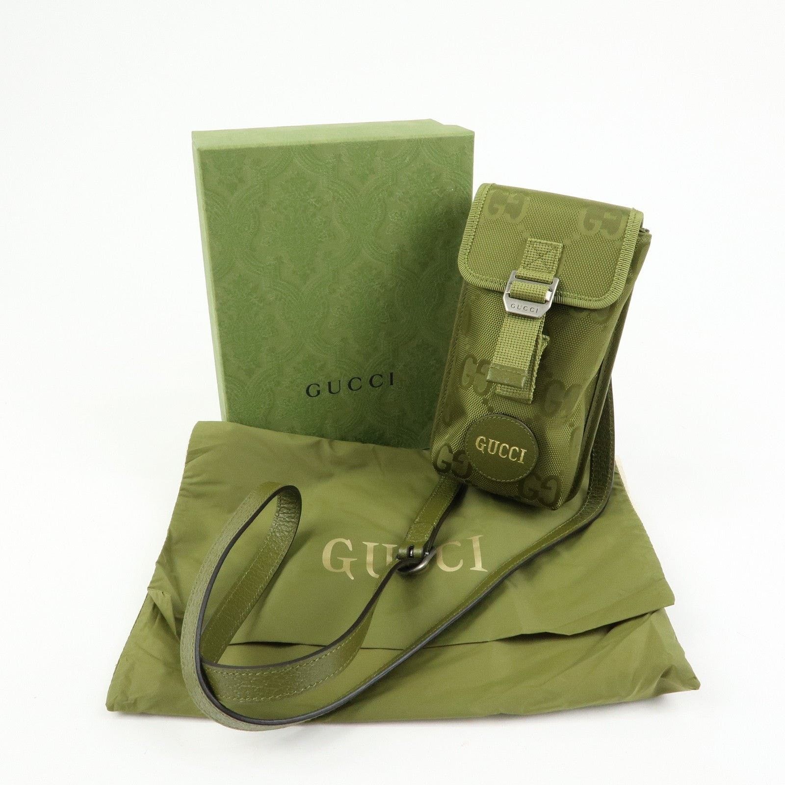 Gucci Gucci Off The Grid Nylon Crossbody Bag Green Size ONE SIZE - 8 Thumbnail