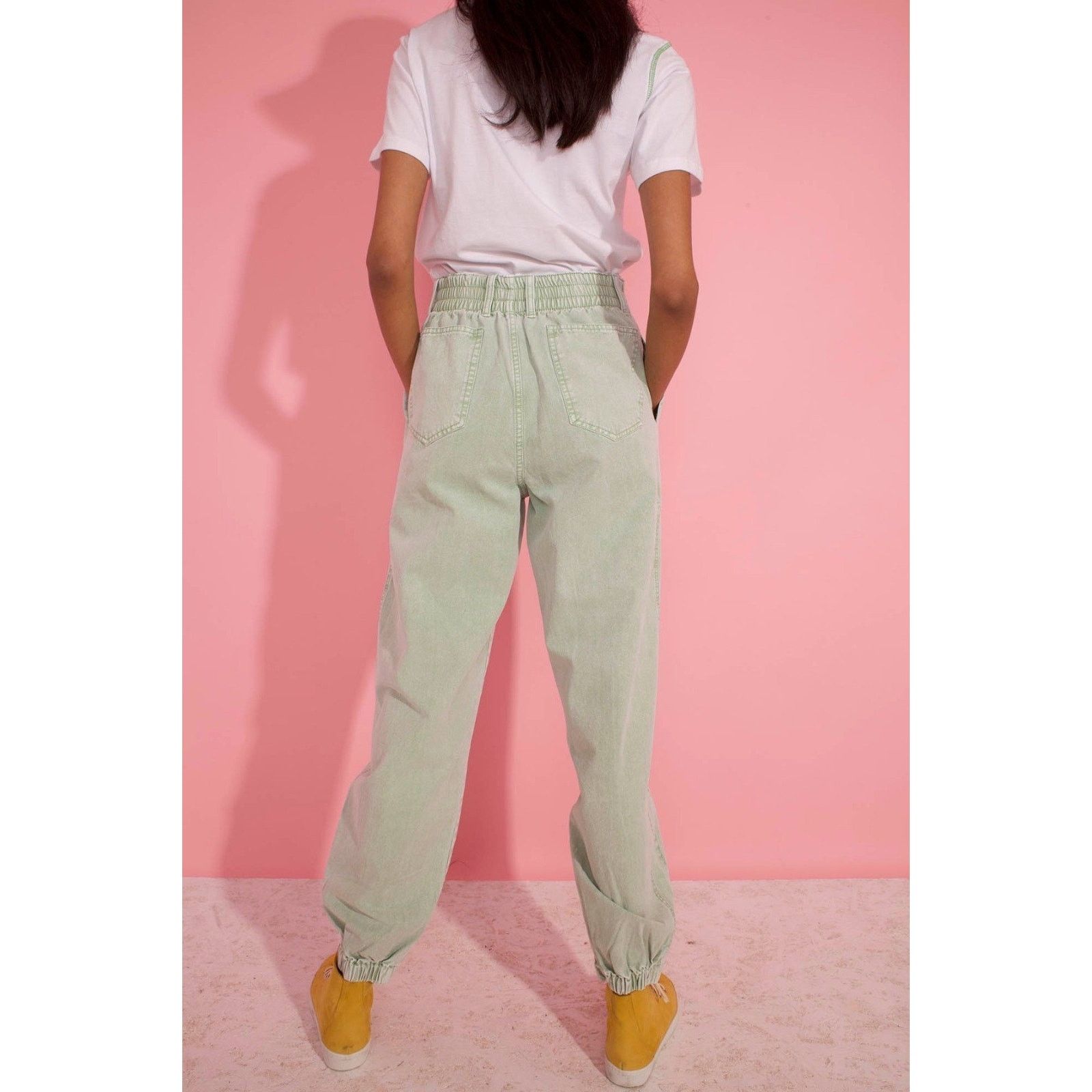 Other LF Markey Womens Colin Jeans High Rise Tapered Mint Denim Size 31" - 2 Thumbnail