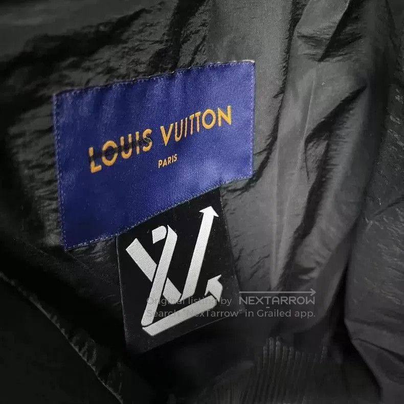 Louis Vuitton Louis Vuitton Black Embroidered Pilot Jacket. Size US L / EU 52-54 / 3 - 3 Thumbnail