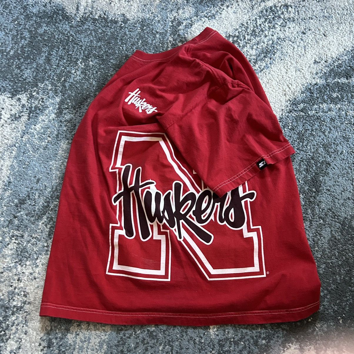 Starter 90s CONTRAST STiTCH NEBRASKA HUSKERS CURSiVE SCRiPT LOGO TOP Size US M / EU 48-50 / 2 - 4 Thumbnail