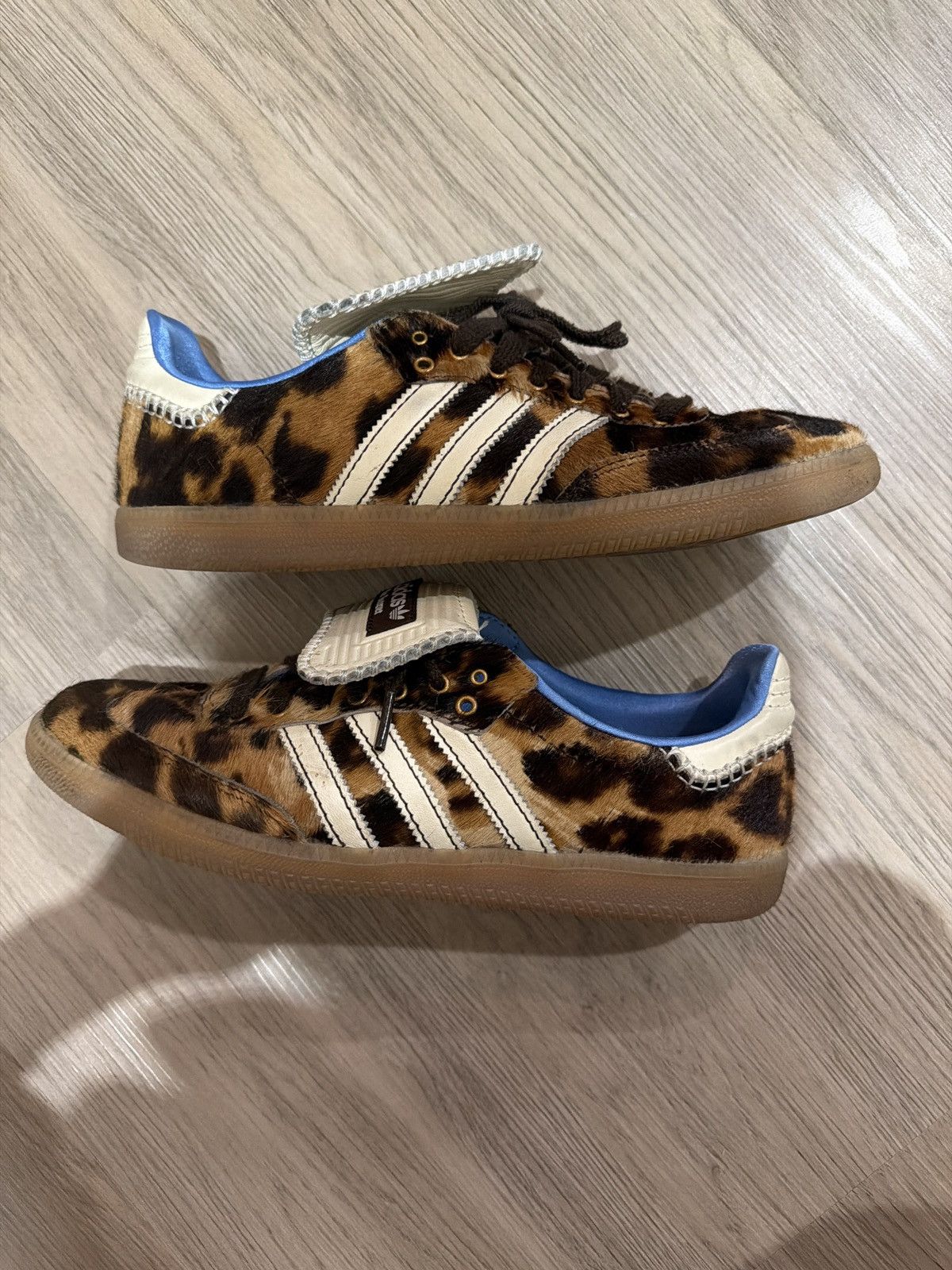 adidas gazelle silver green womens Adidas x Wales Bonner Unisex Samba Pony Leo Dark Brown / Cream White / None  Low Top Sneakers main image 0
