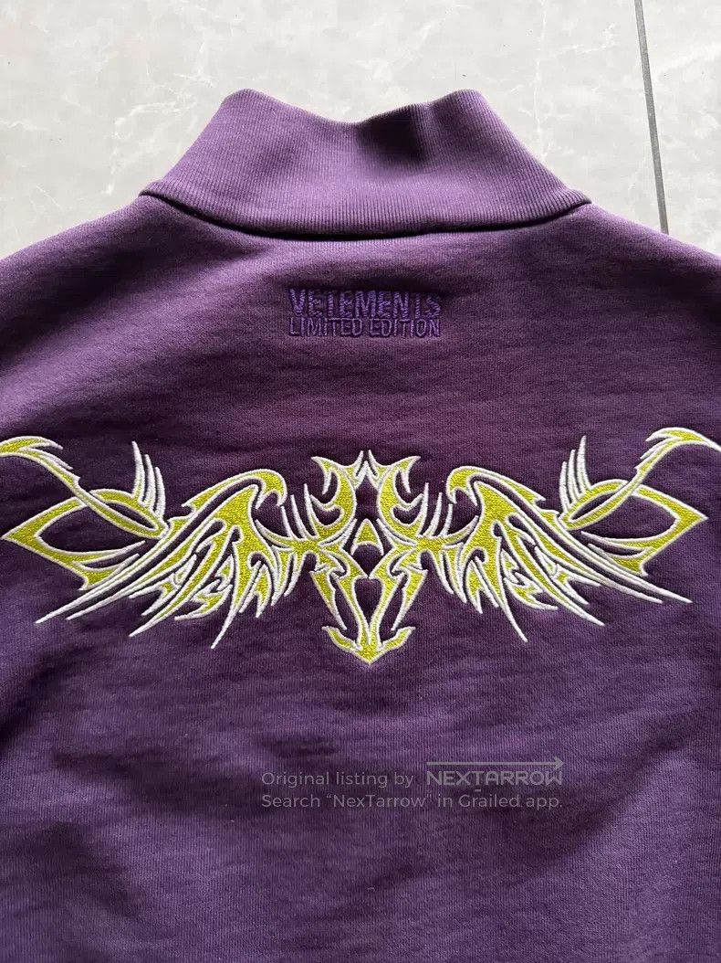 Vetements VETEMENTS Embroidered Purple Sanskrit Jacket Size US M / EU 48-50 / 2 - 3 Thumbnail