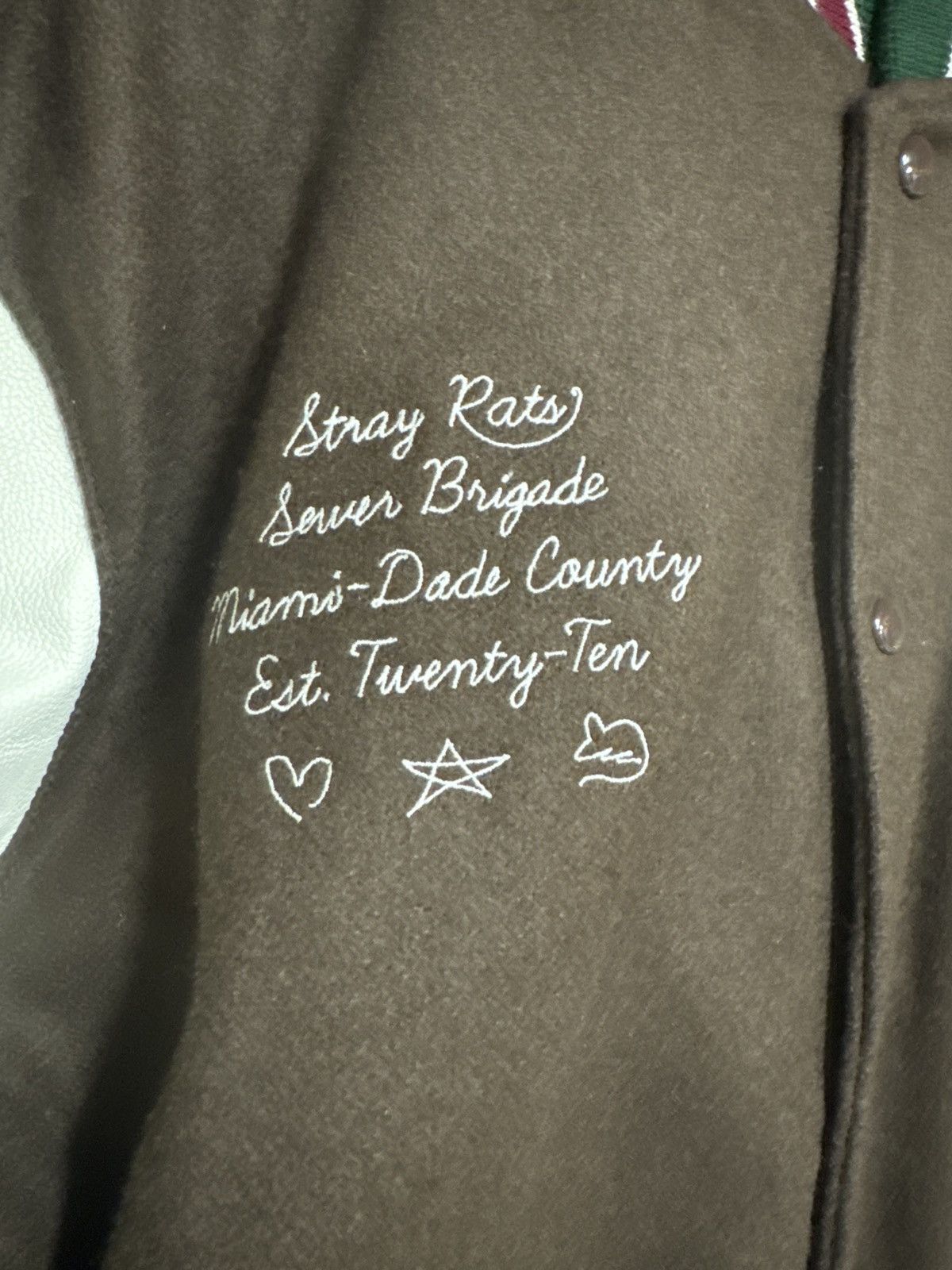 Stray Rats Stray Rats Brown Varsity Jacket 10 Year Anniversary Size US L / EU 52-54 / 3 - 5 Thumbnail