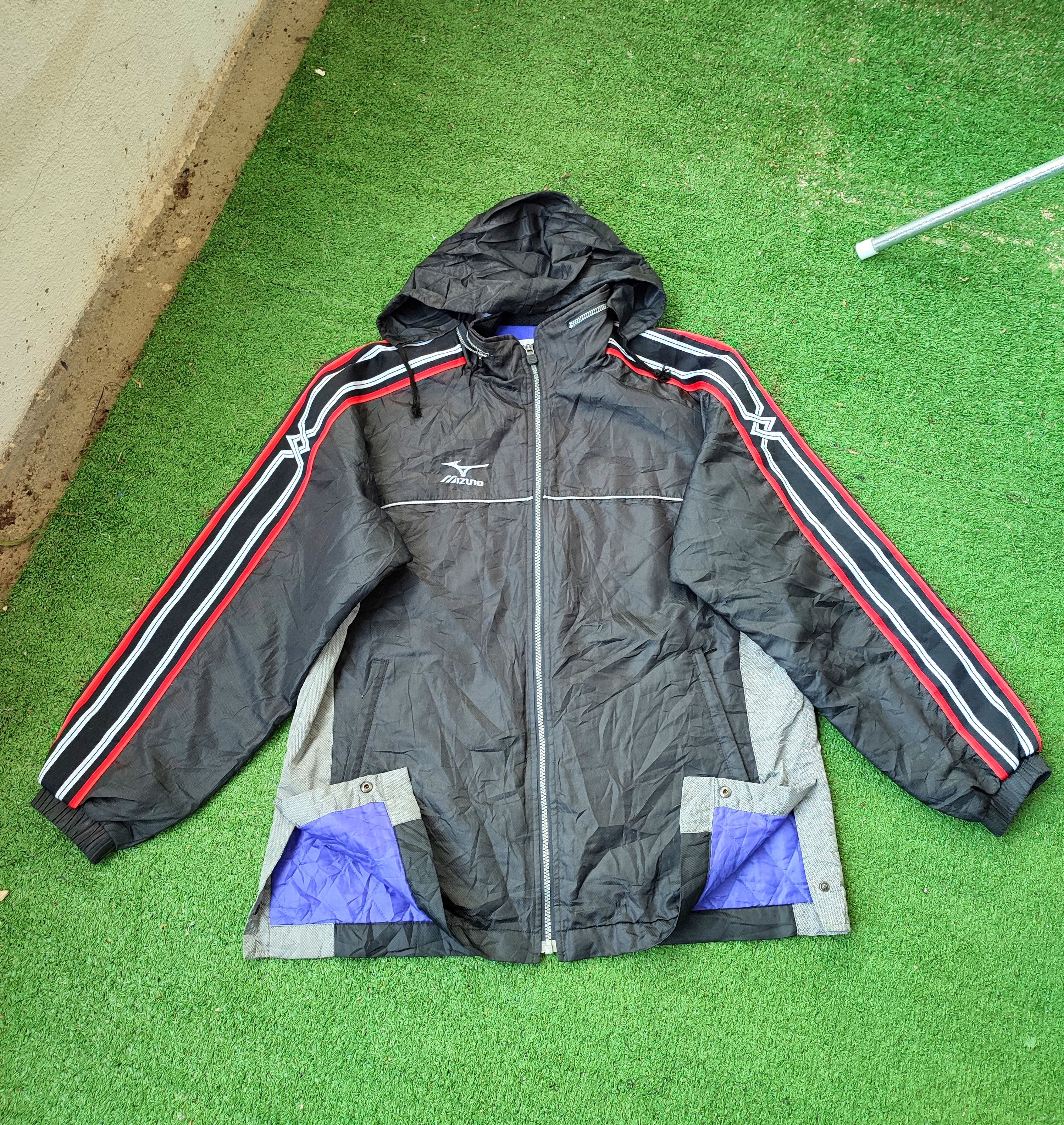Mizuno 💥90s💥 Mizuno Embroidery Logo Windbreaker Size US L / EU 52-54 / 3 - 3 Thumbnail