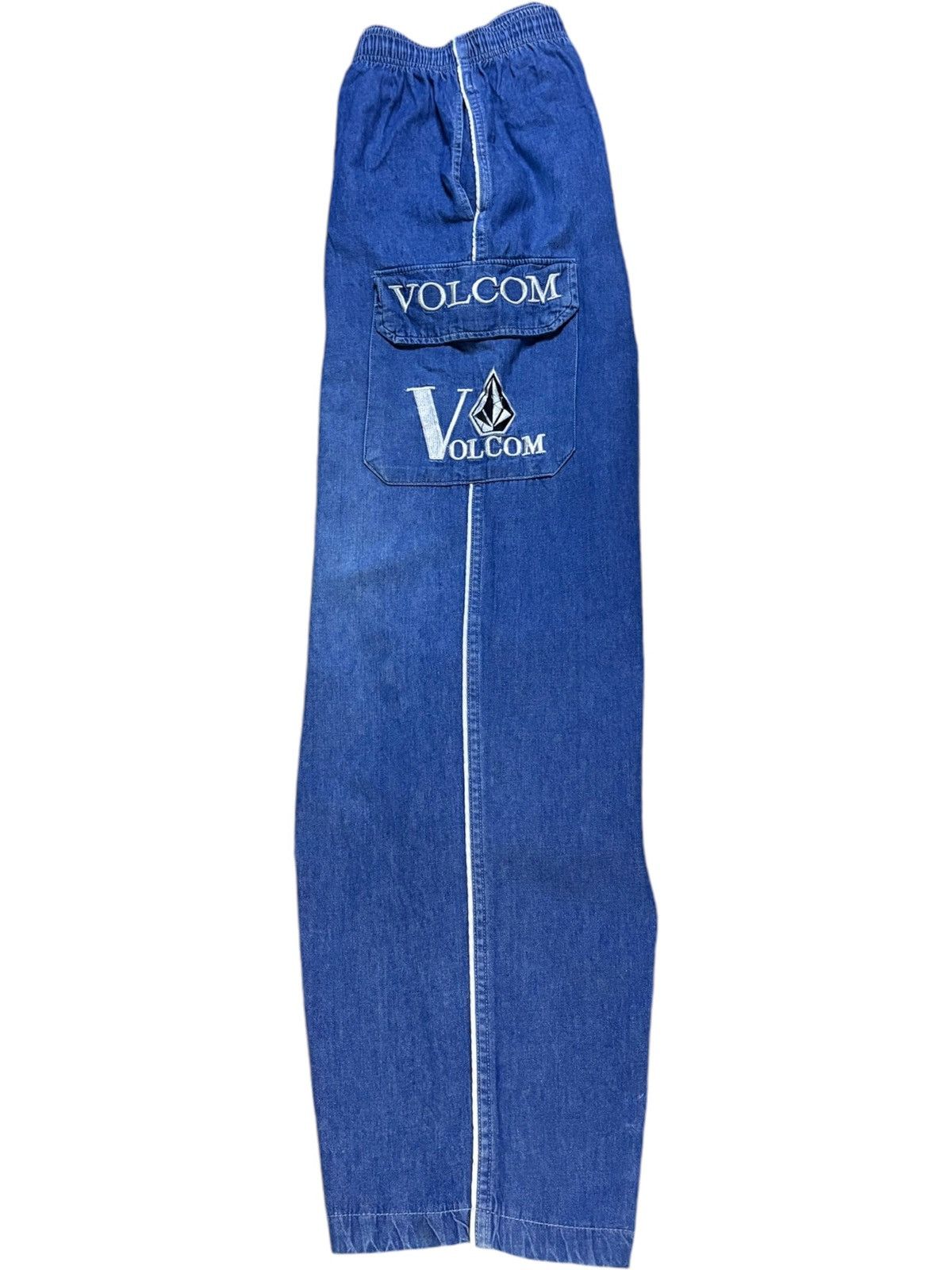 Volcom Vintage Volcom Elasticated Waist Baggy Cargo Sweats Size US 32 / EU 48 - 4 Thumbnail