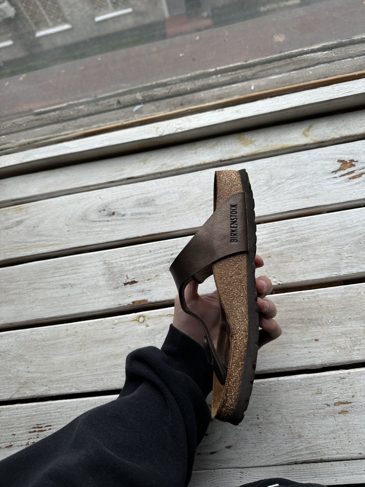 Birkenstock VNTG🚨 BIRKENSTOCK BROWN LUXURY Y2K RARE WOMEN SLIDES Size US 7 / IT 37 - 4 Thumbnail