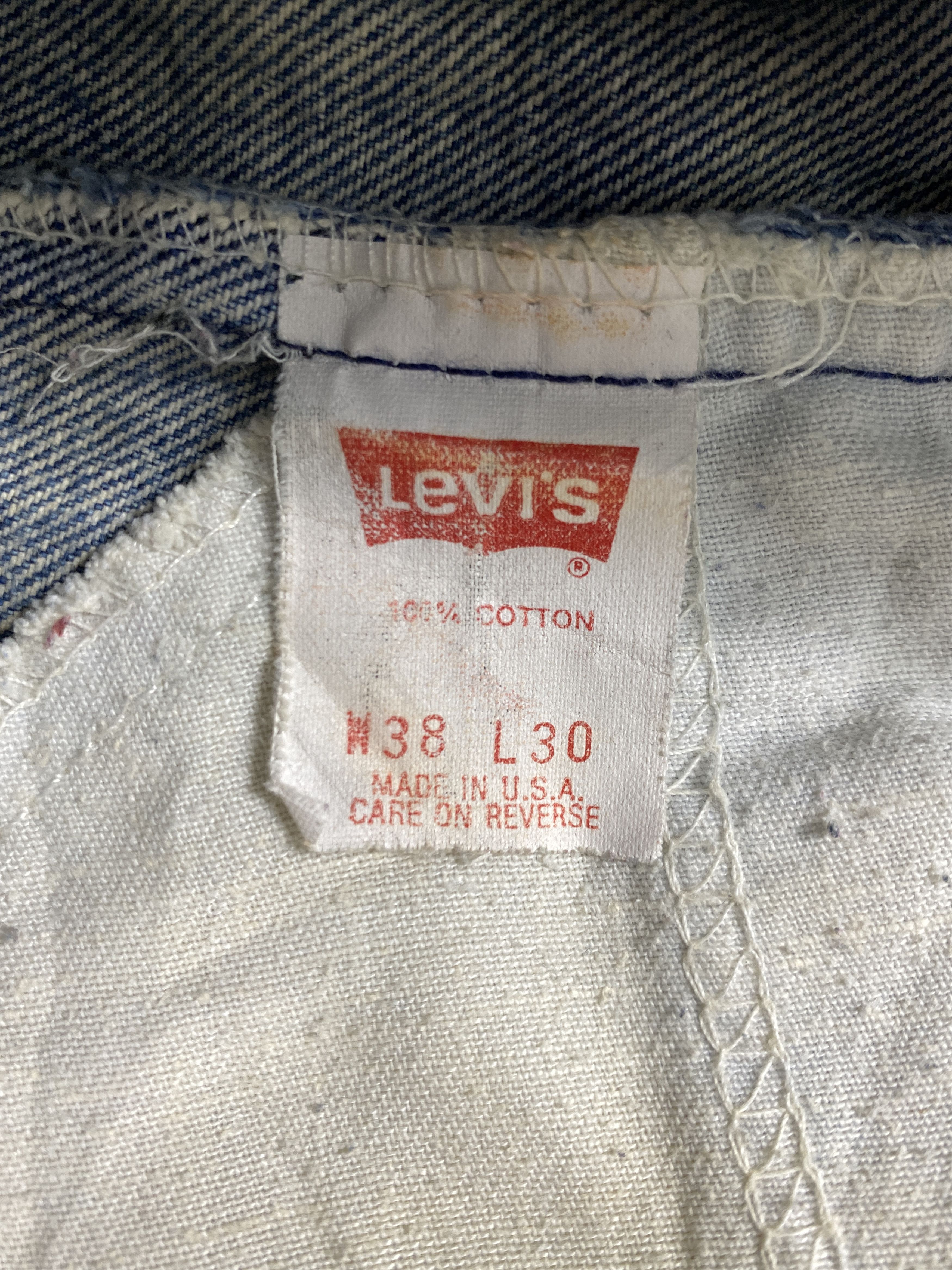 Levi's Vintage Levi's Made in USA Rusty Denim 37 x 27.5 -JN530 Size US 37 - 9 Thumbnail