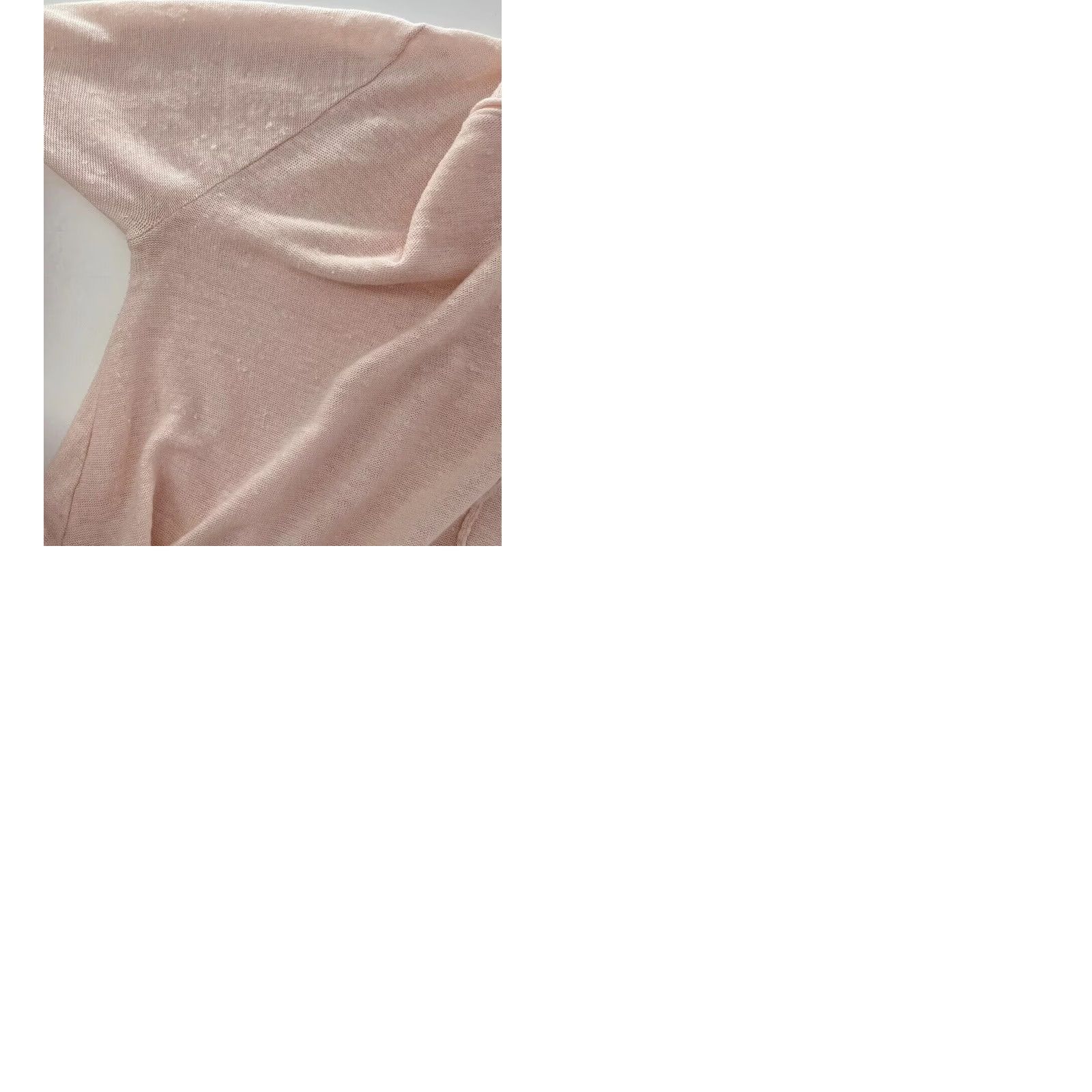 Pinko Magaschoni Shirt M Light Pink 100% Linen Long Sleeve Breathable Flaw Size M / US 6-8 / IT 42-44 - 9 Thumbnail