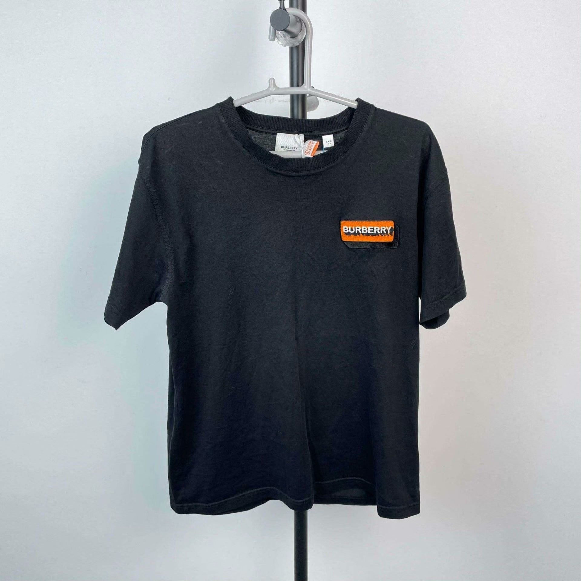 Burberry Burberry Cotton Black T-Shirt XXS Men Size US XXS / EU 40 - 1 Thumbnail