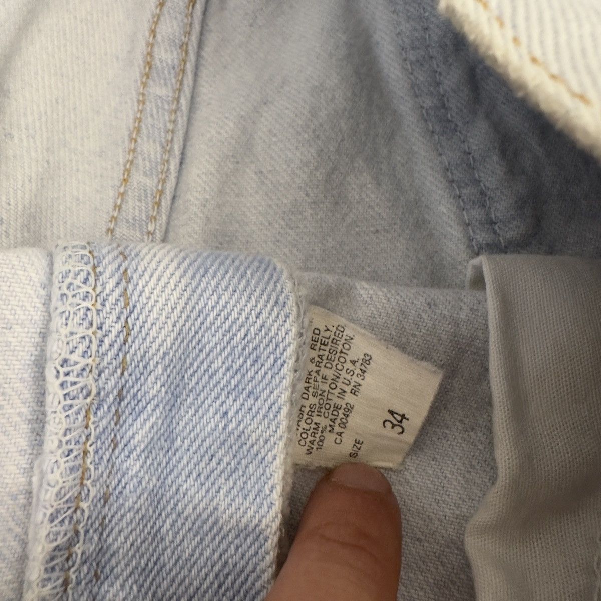 Lee × Vintage Vintage Lee jean shorts Size US 34 / EU 50 - 5 Thumbnail
