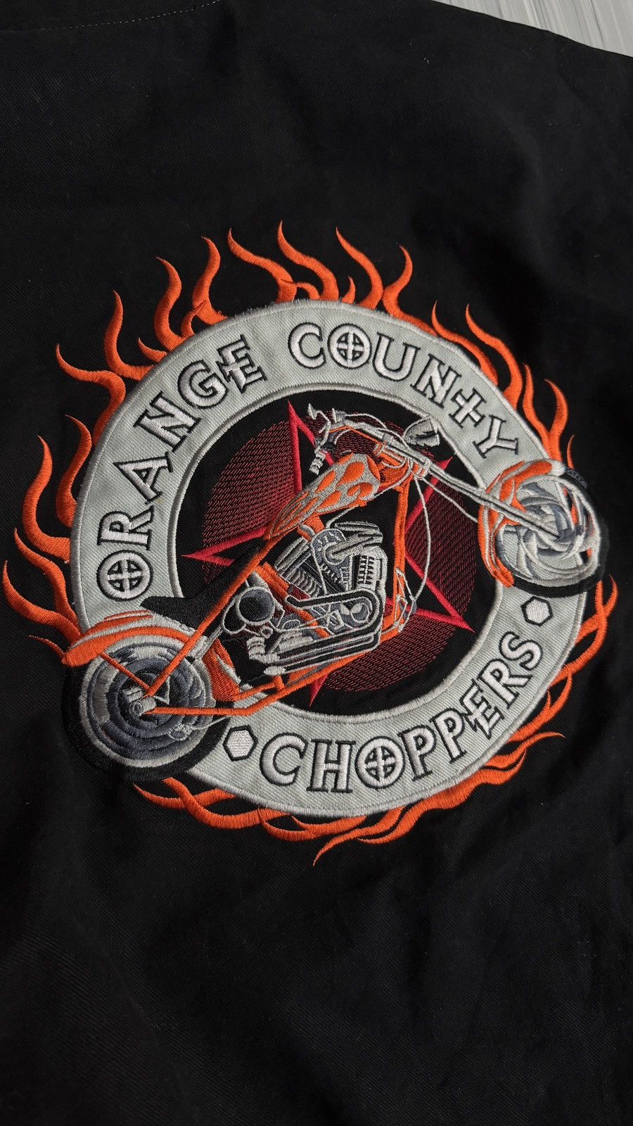 West Coast Choppers Orange County Choppers OCC Racing Jacket Black Orange Y2K Size US XL / EU 56 / 4 - 12 Thumbnail