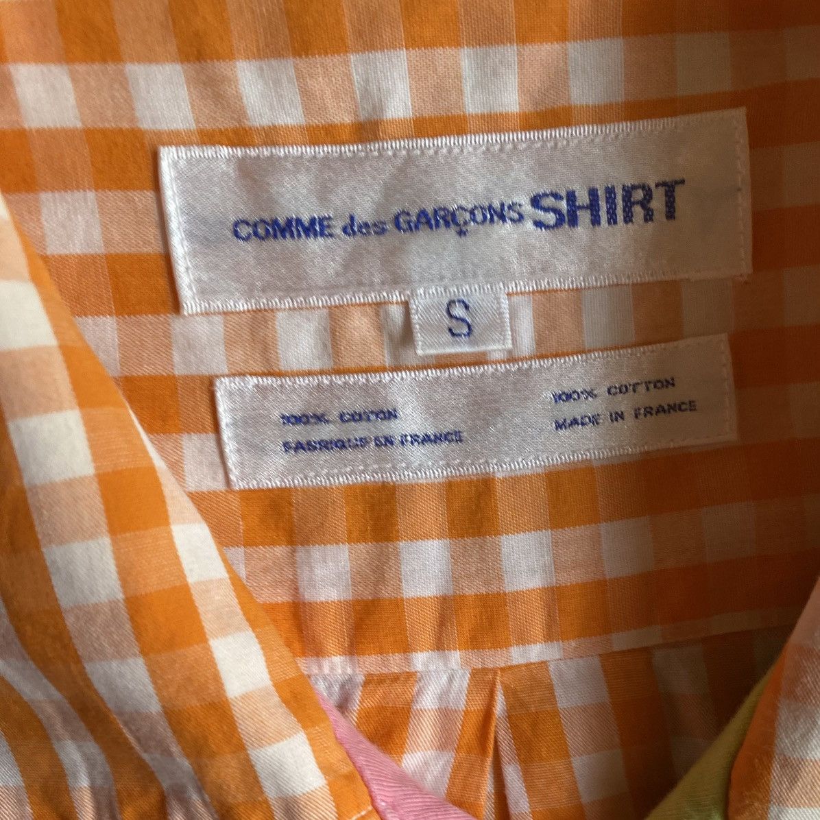 Comme des Garcons × Comme des Garcons SHIRT Color Patch Open Collar Shirt Size US S / EU 44-46 / 1 - 7 Thumbnail