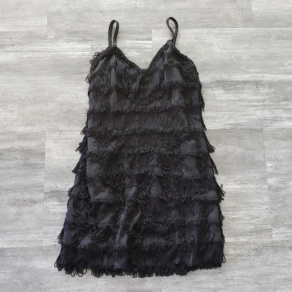 Designer Black Burlesque Fredericks Gatsby Flapper Mini Size L / US 10 / IT 46 - 1 Thumbnail