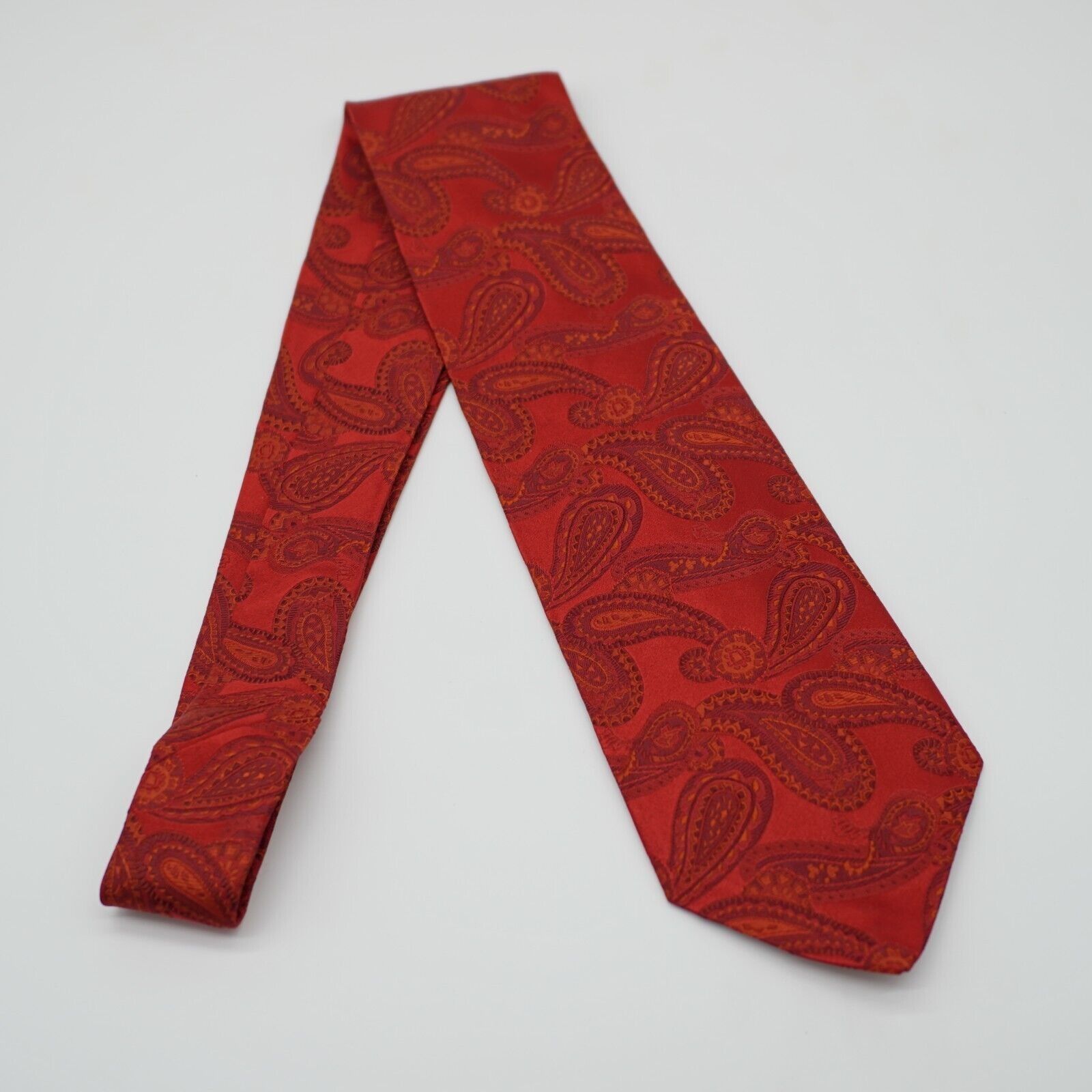 Robert Talbott Robert Talbott Best Of Class Red Woven Paisley Silk Tie Mad Size ONE SIZE - 7 Thumbnail