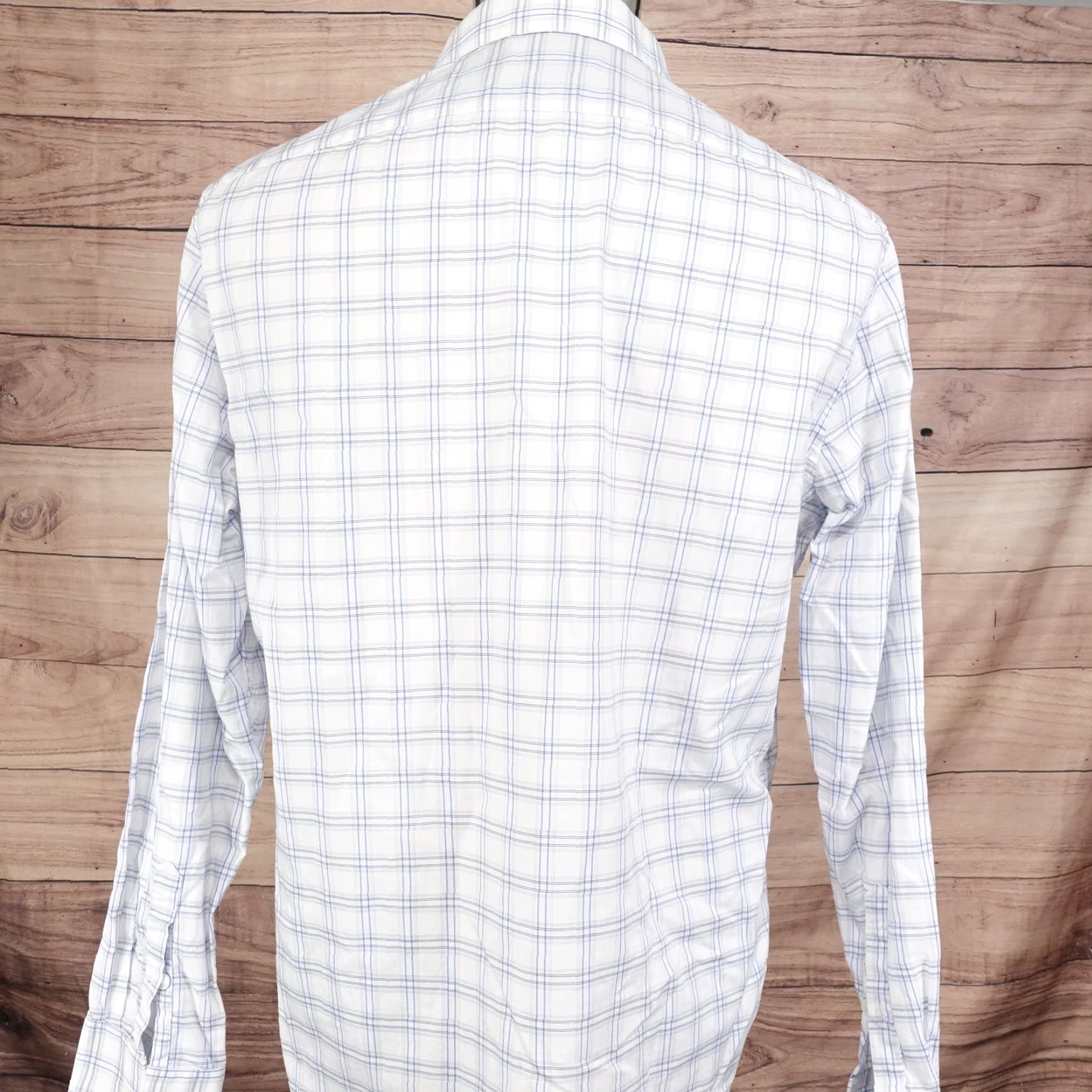 Vintage PENGUIN HERITAGE SLIM FIT CHECK DRESS SHIRT 16 WHITE MENS Size US L / EU 52-54 / 3 - 4 Thumbnail