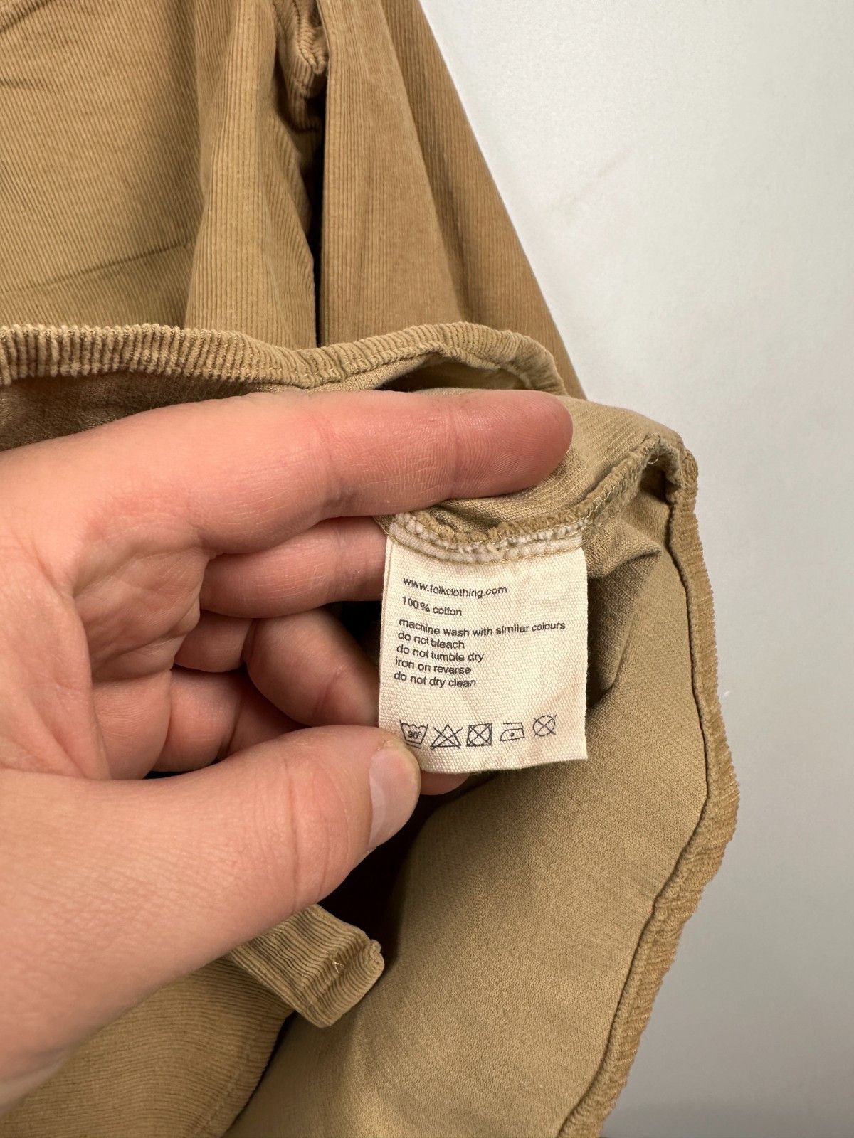 Folk Folk Corduroy Beige Shirt Button Down Long Sleeve Size 3 Size US L / EU 52-54 / 3 - 5 Thumbnail