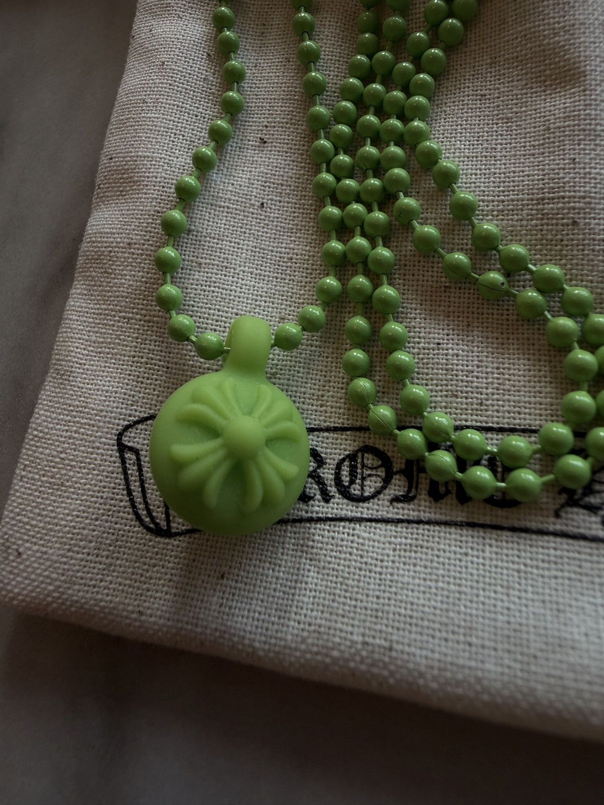 Chrome Hearts Chrome Heart Green Crossball Silicone Pendant Size ONE SIZE - 2 Thumbnail