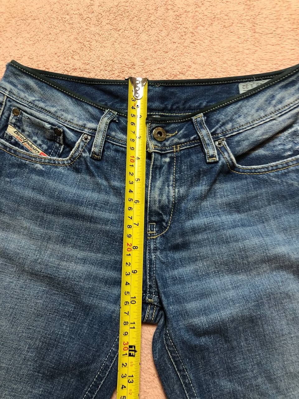 Diesel Vintage denim shorts Diesel BEBEL crazy Y2K streetwear Size 28" / US 6 / IT 42 - 12 Thumbnail