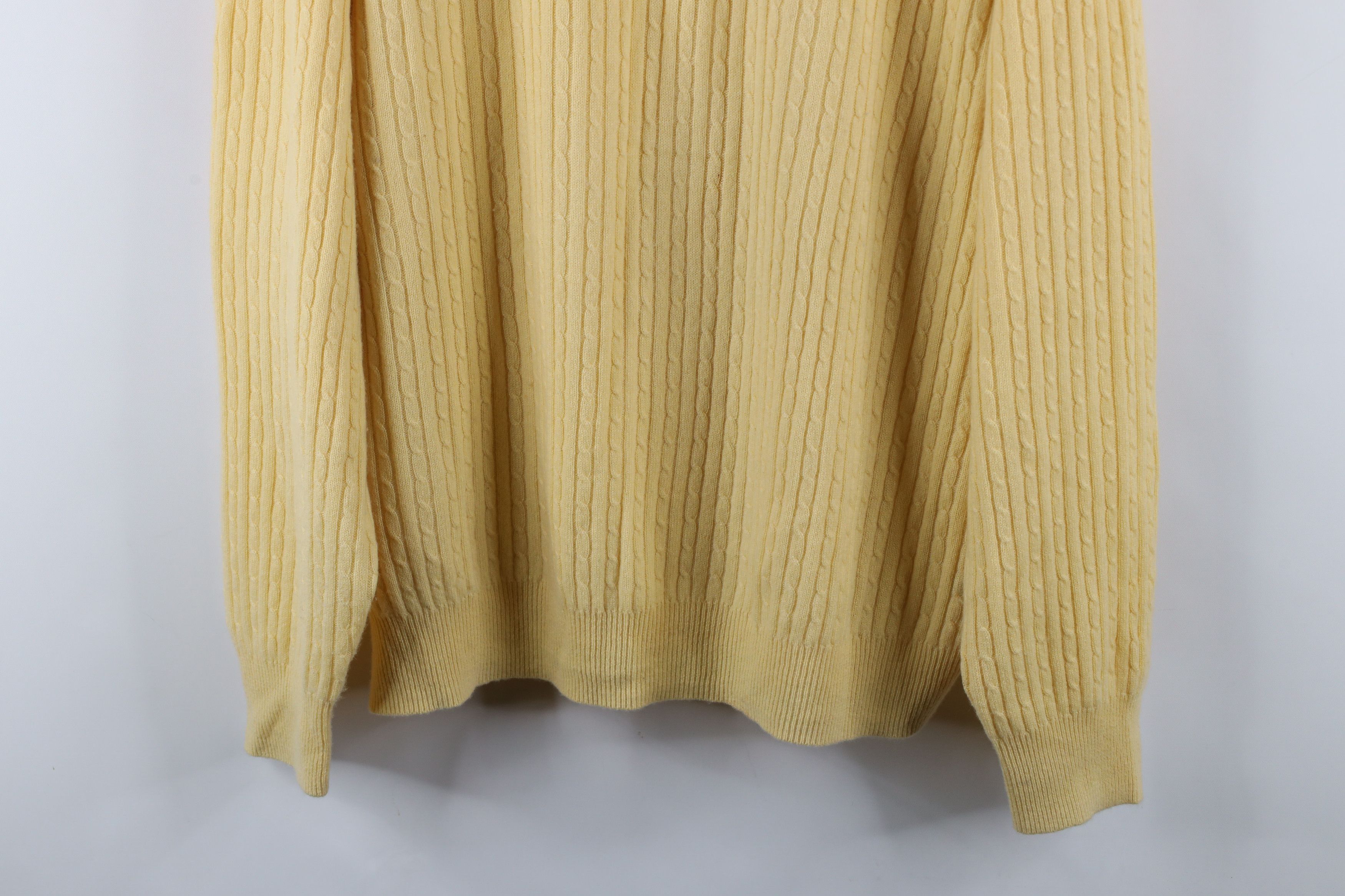 Jos. A. Bank × Vintage Vintage Jos A Bank Soft Cashmere Cable Knit Collared Sweater Size US XXL / EU 58 / 5 - 3 Thumbnail