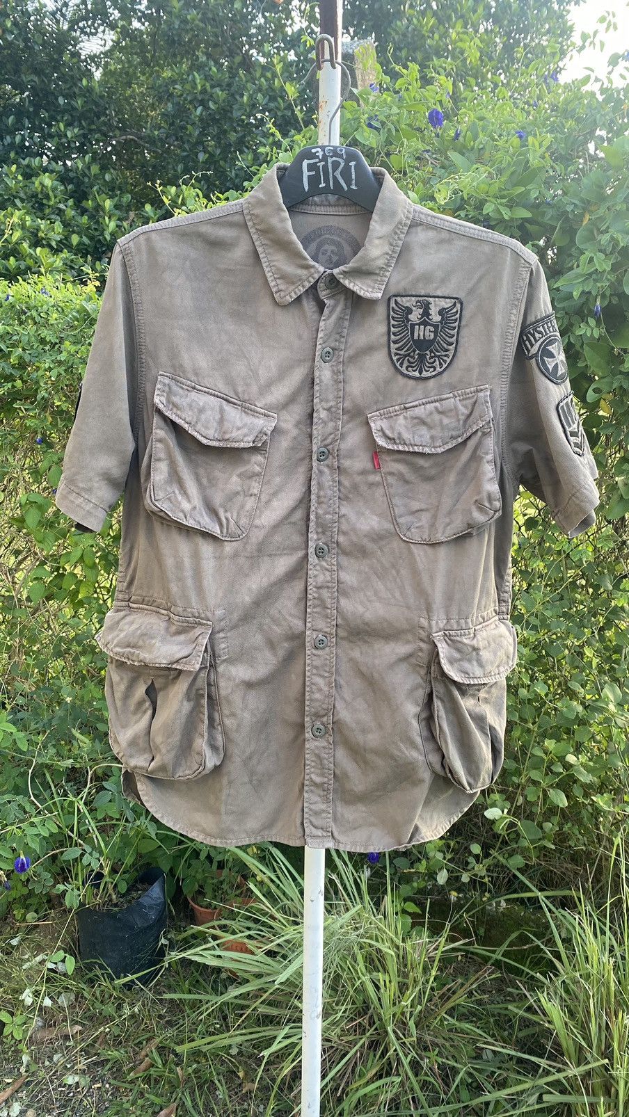 Hysteric Glamour Hysteric Glamour Dirty Wash Safari Shirt Size US S / EU 44-46 / 1 - 1 Thumbnail