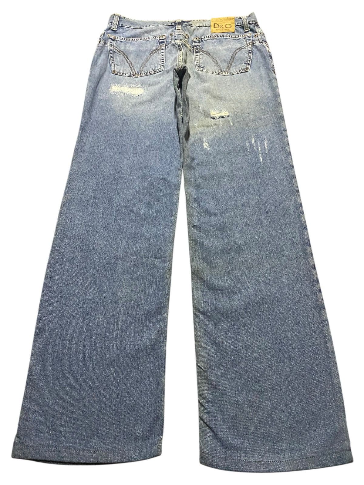 Dolce & Gabbana Vintage Dolce &. Gabbana Light Wash Distressed Enough Baggy Size US 30 / EU 46 - 2 Thumbnail
