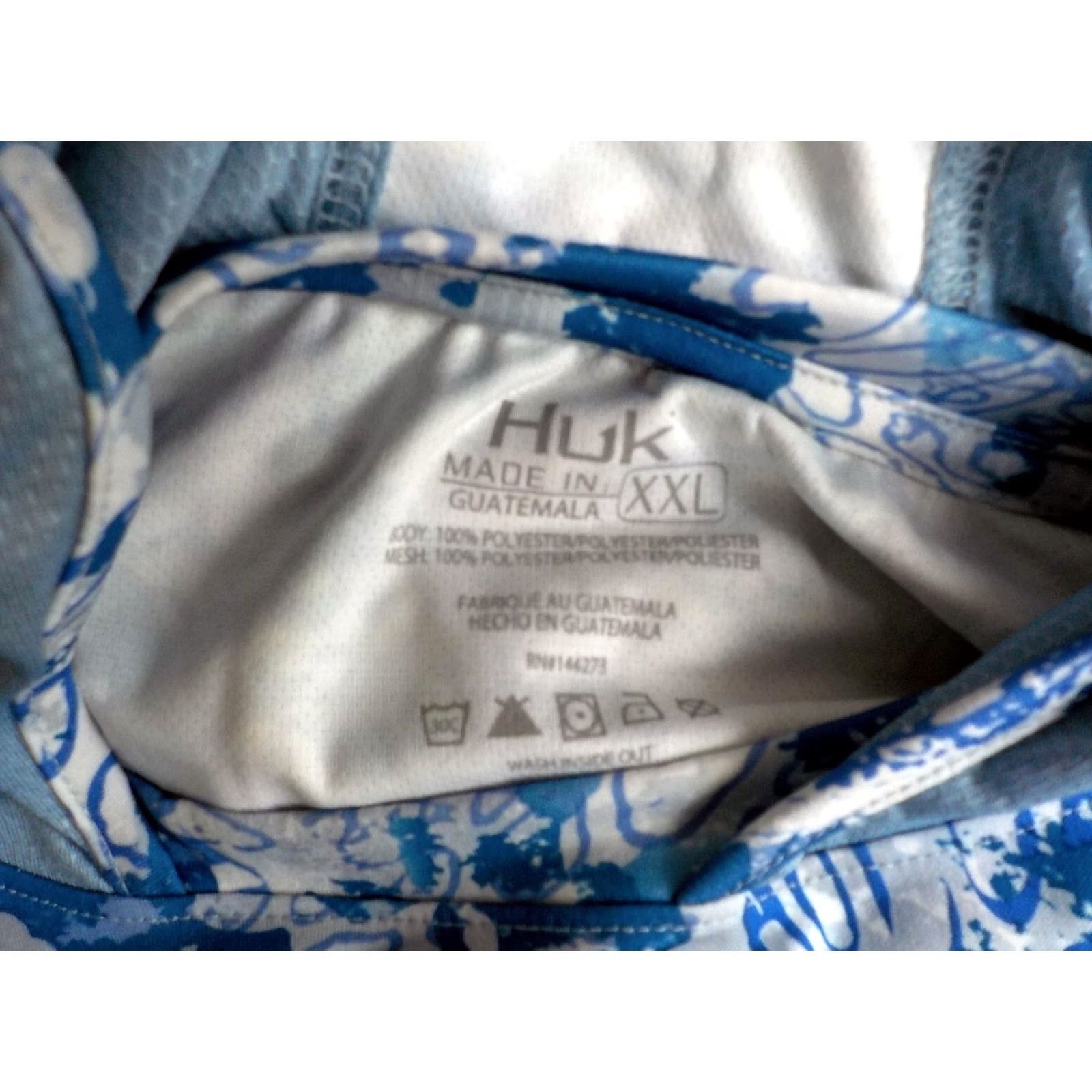 Vintage VINTAGE HUK Icon X Tide Change Hooded Pullover Shirt XXL Blue/White NWT Long Sleeve Pullover Men Size US XXL / EU 58 / 5 - 6 Thumbnail