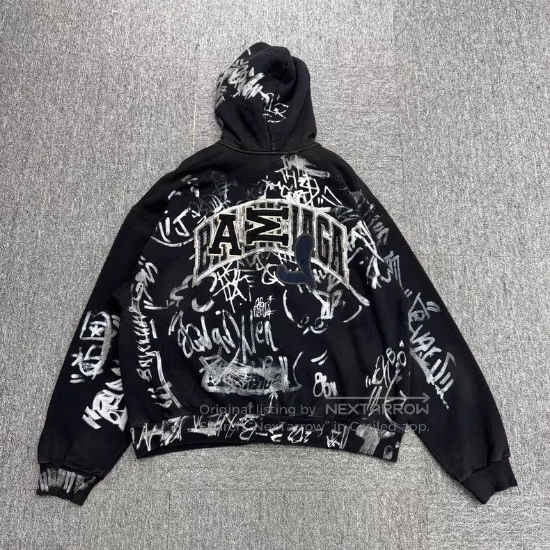 Balenciaga Balenciaga Manchester United Graffiti Hooded Sweatshirt Size US M / EU 48-50 / 2 - 5 Thumbnail