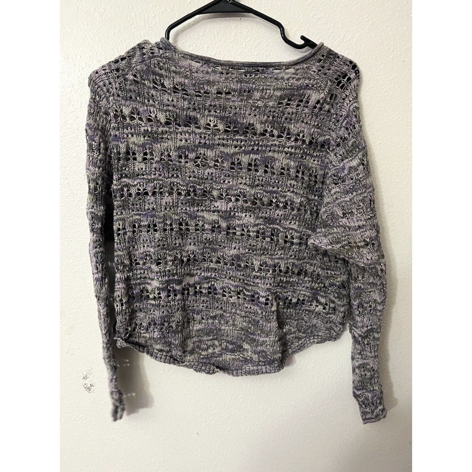 Vintage Kensie Pink and Grey Open Knit Sweater XS Size Women Open-Knit Pullover Knit Style Sweater Size XS / US 0-2 / IT 36-38 - 2 Thumbnail