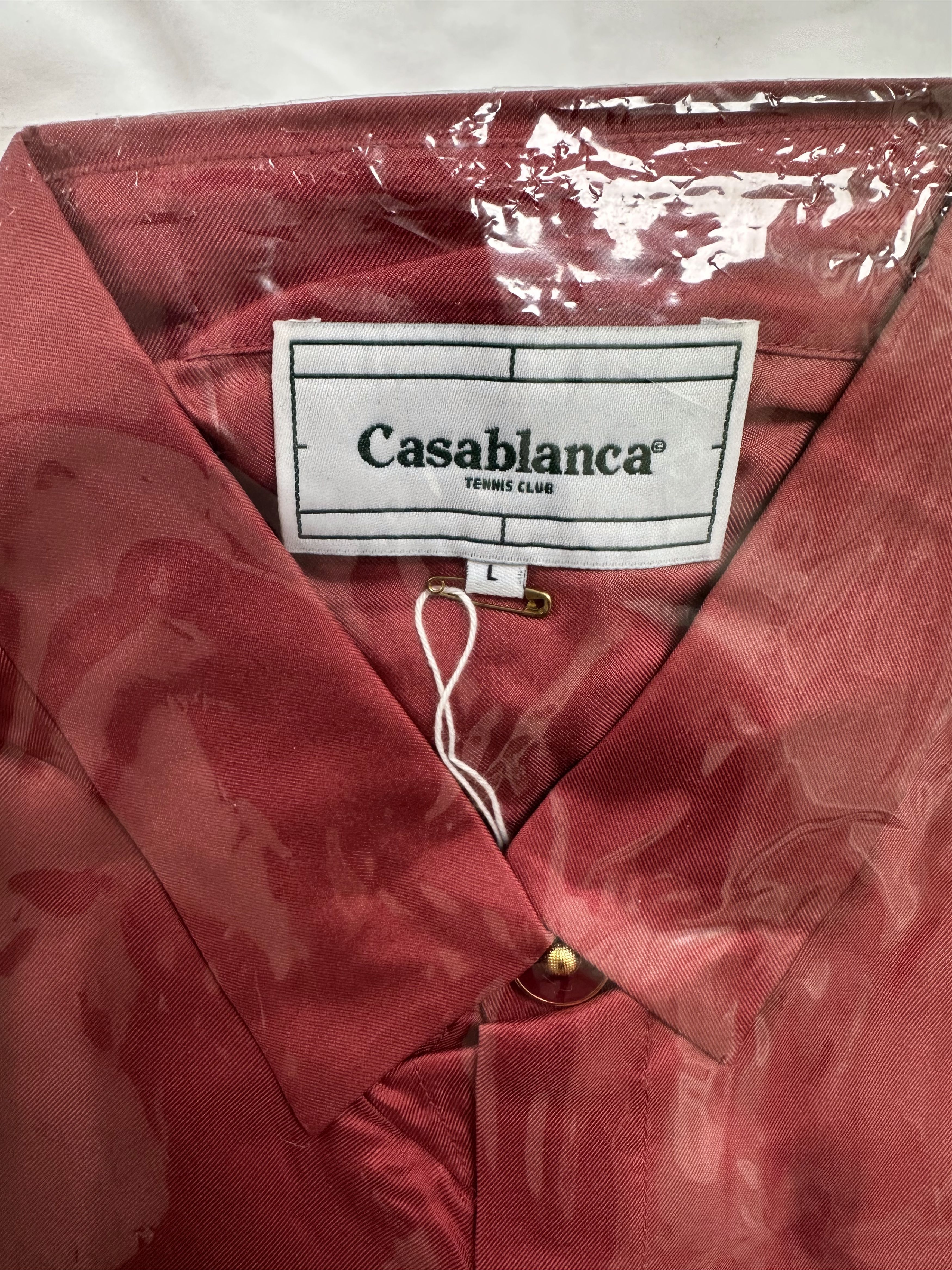 Casablanca Debut Runway (2019 Archive) Sid Silk Shirt Size US L / EU 52-54 / 3 - 4 Thumbnail