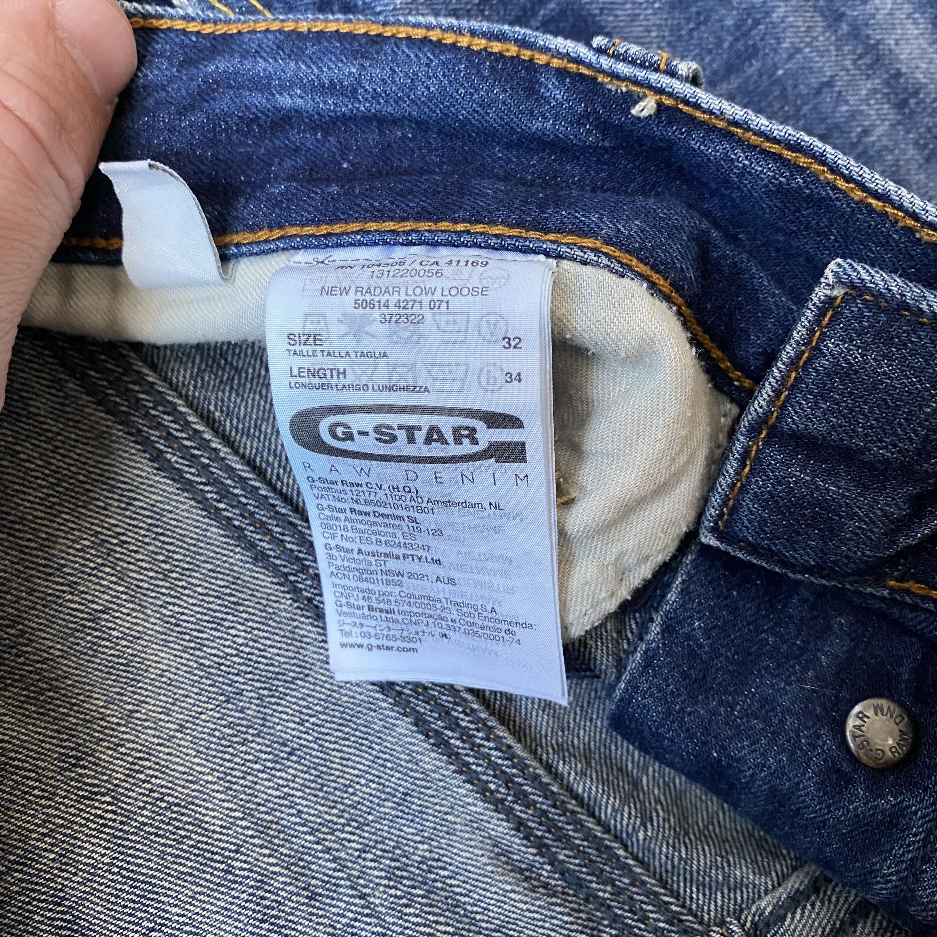 G-Star 👖 Vintage G-Star Raw denim jeans pants Y2K Size US 32 / EU 48 - 6 Thumbnail