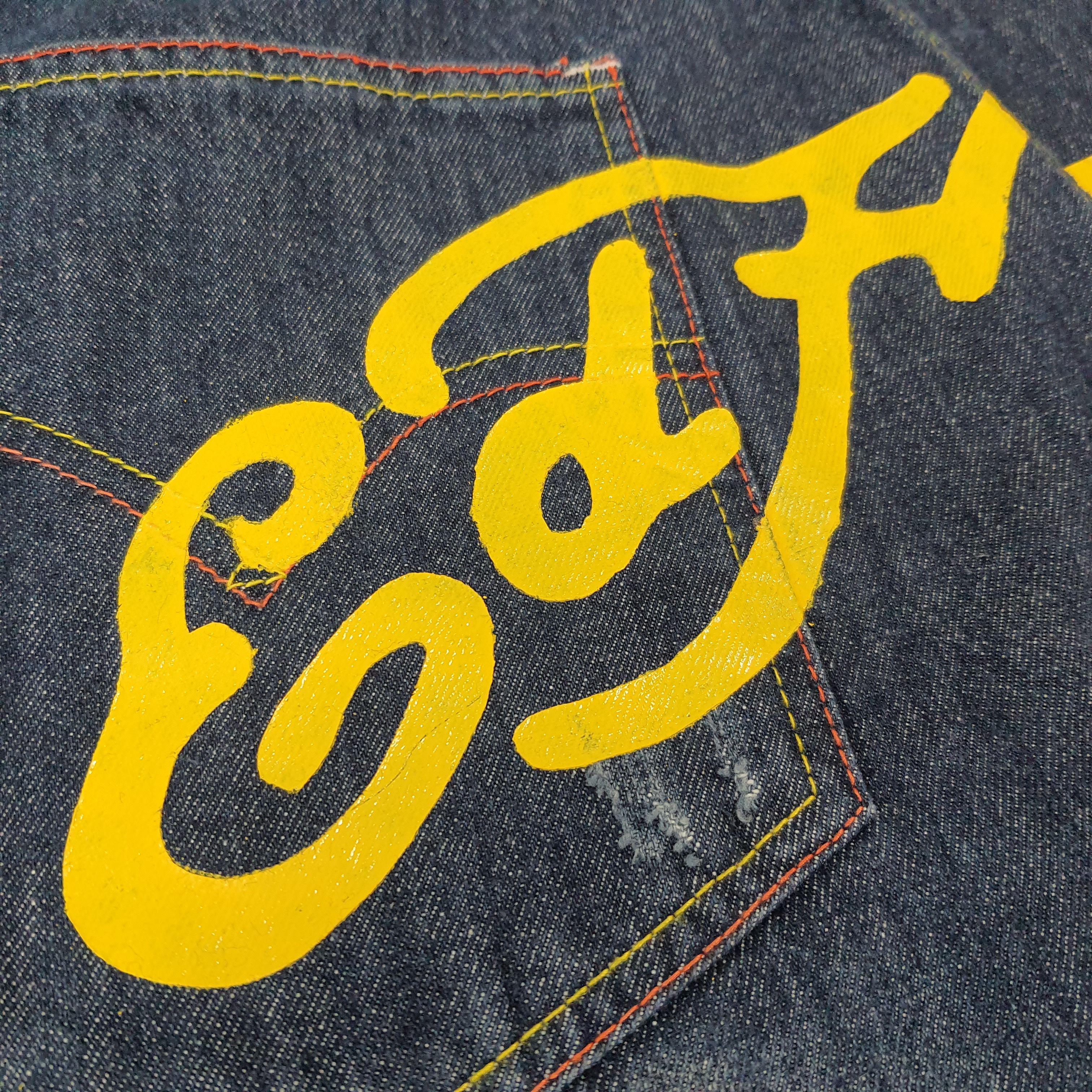 Ed Hardy Vintage Ed Hardy Skull Embroidered Custom Logo Jeans C272N18 Size US 43 - 6 Thumbnail