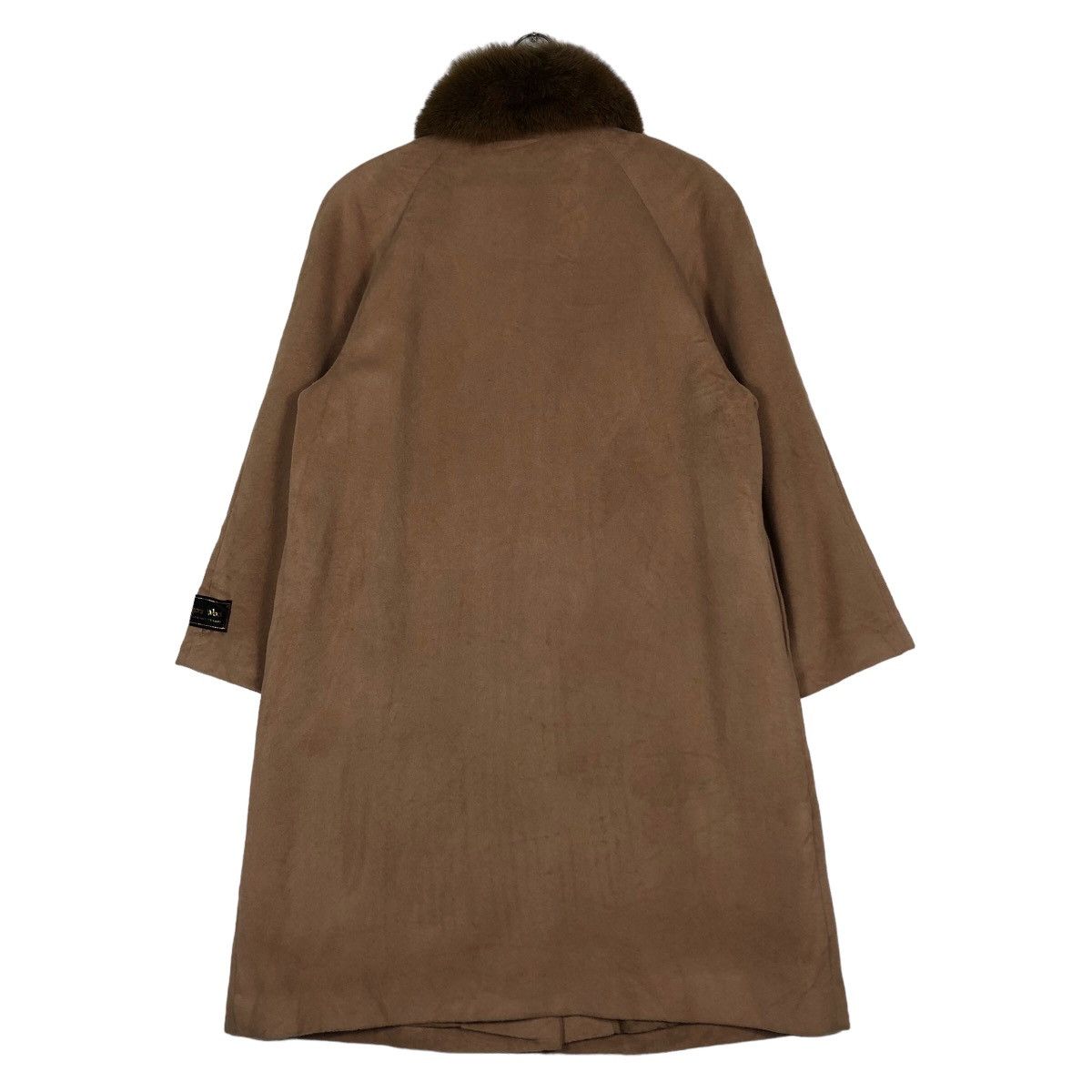 Japanese Brand 🔥Vintage Long Jacket Wool Cashmere Antraci Mink Fur Collar Size US M / EU 48-50 / 2 - 8 Thumbnail