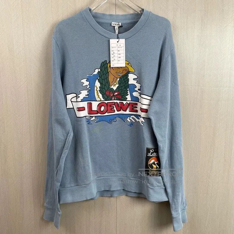 Loewe loewe cartoon embroidered logo sweatshirt. Size US M / EU 48-50 / 2 - 1 Thumbnail