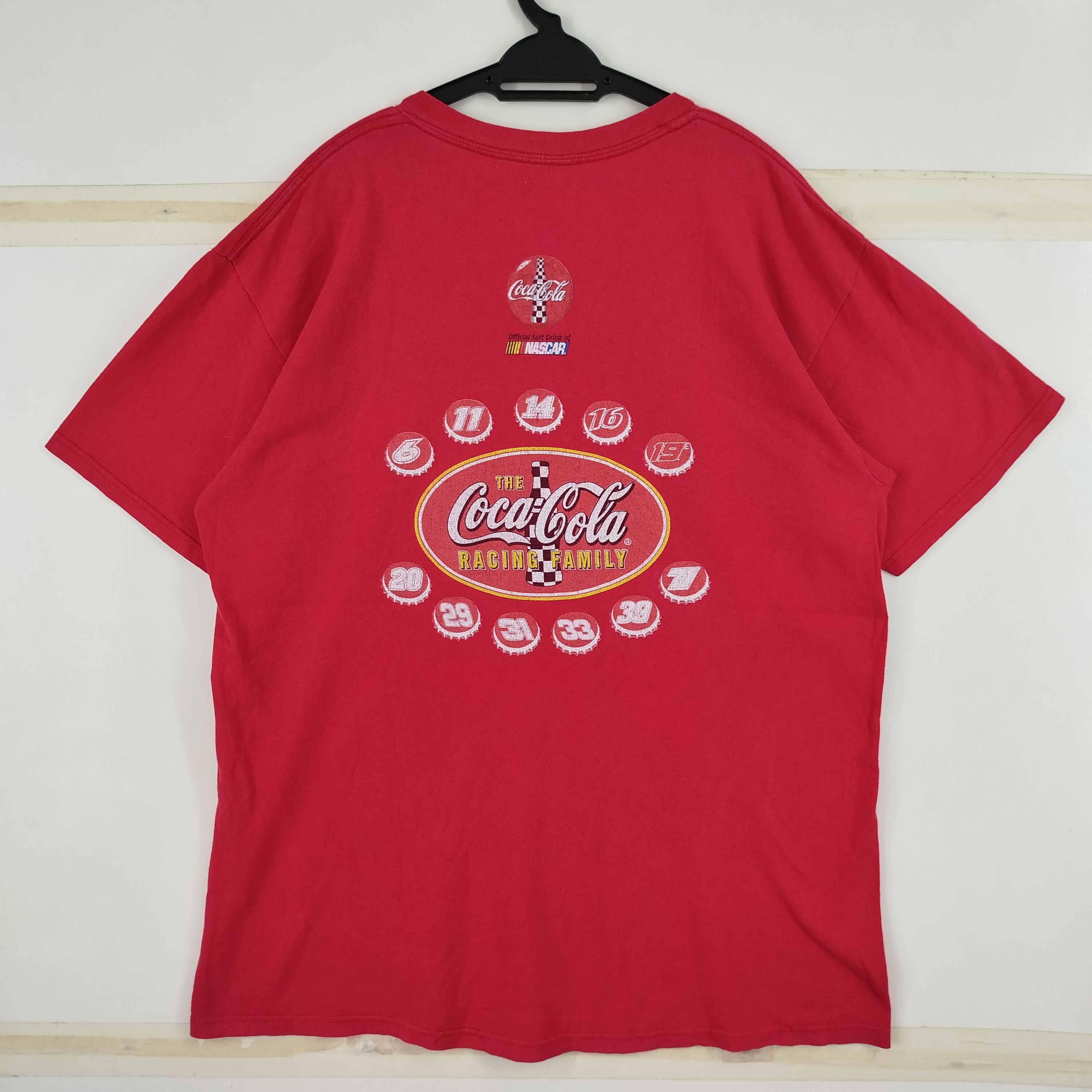 Coca Cola × NASCAR × Vintage Vintage Nascar Coca-Cola Big Print Y2K Size US L / EU 52-54 / 3 - 6 Thumbnail