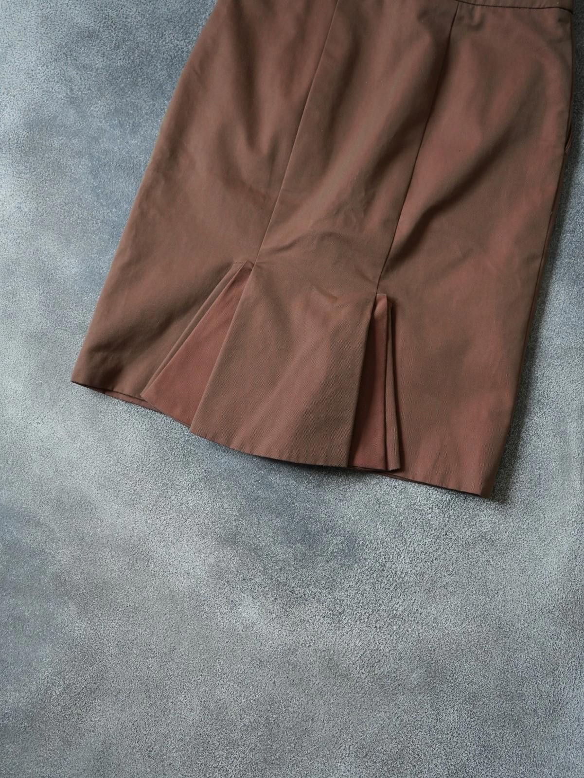 Saint Laurent Paris F/W 2004 Yves Saint Laurent By Tom Ford Pencil Pleat Skirt Size 28" / US 6 / IT 42 - 3 Thumbnail