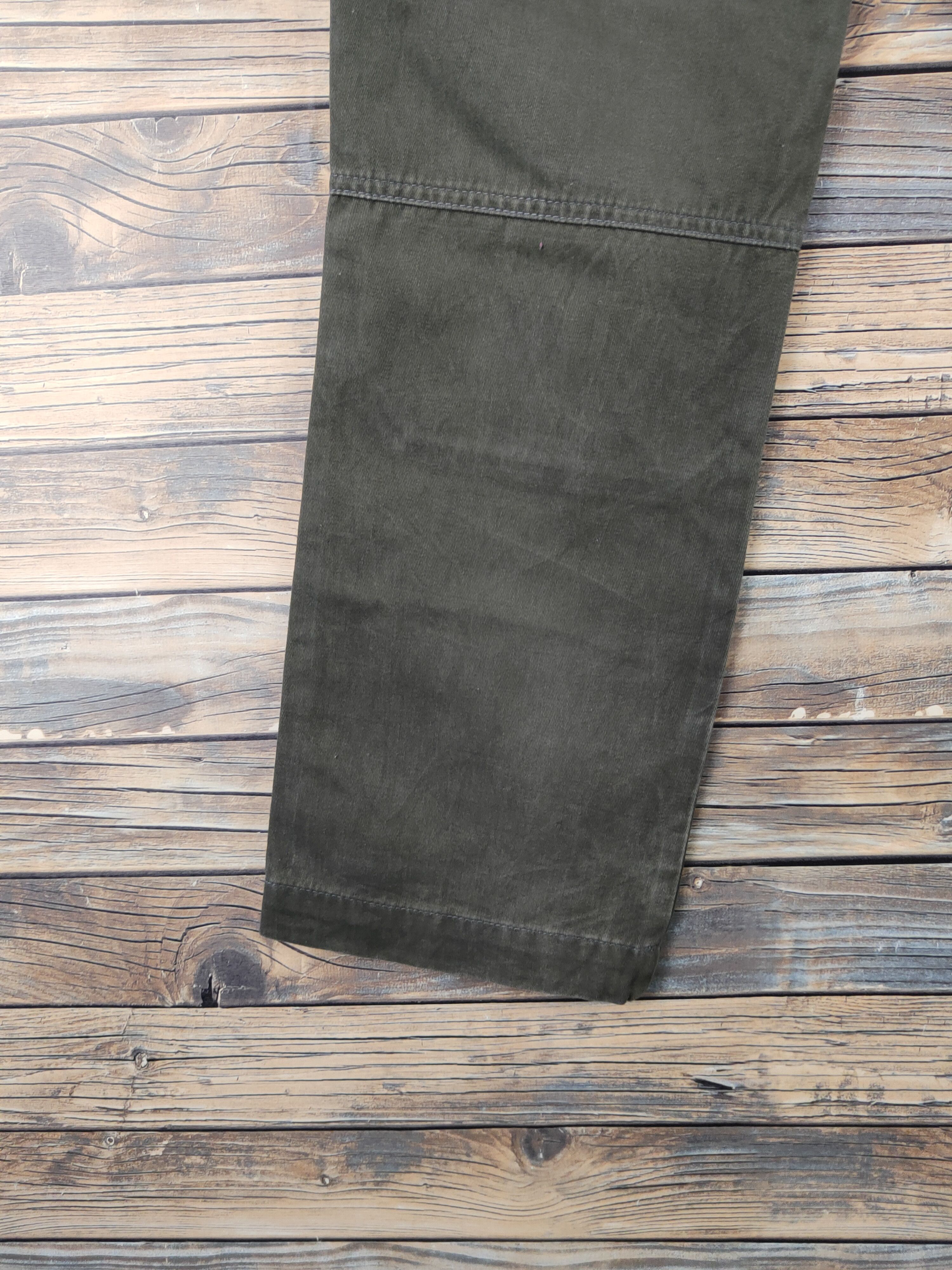 Japanese Brand DL TS Design Dark Olive Multipocket Cargo Pants #46-277T Size US 33 - 11 Thumbnail